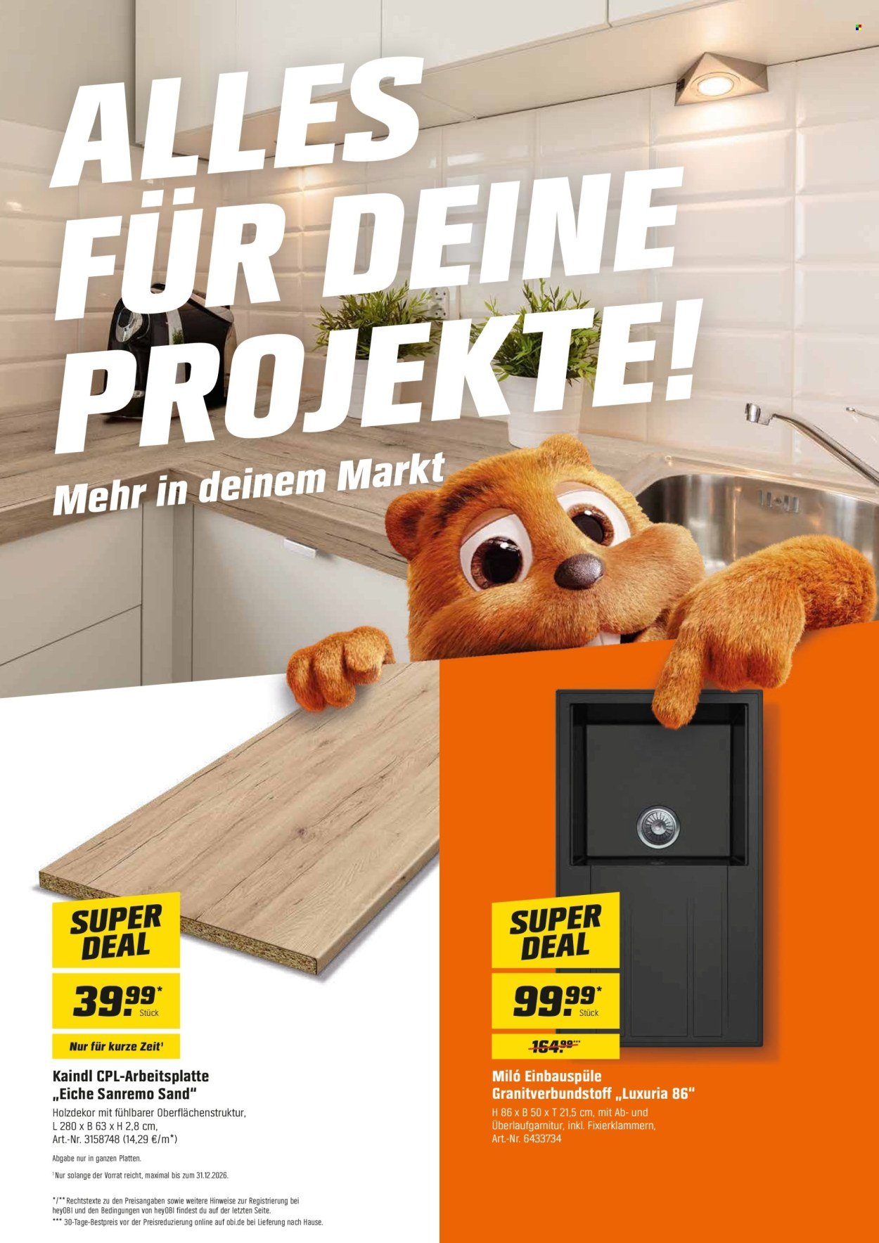 OBI Prospekt - Ab Samstag 1.08.2026