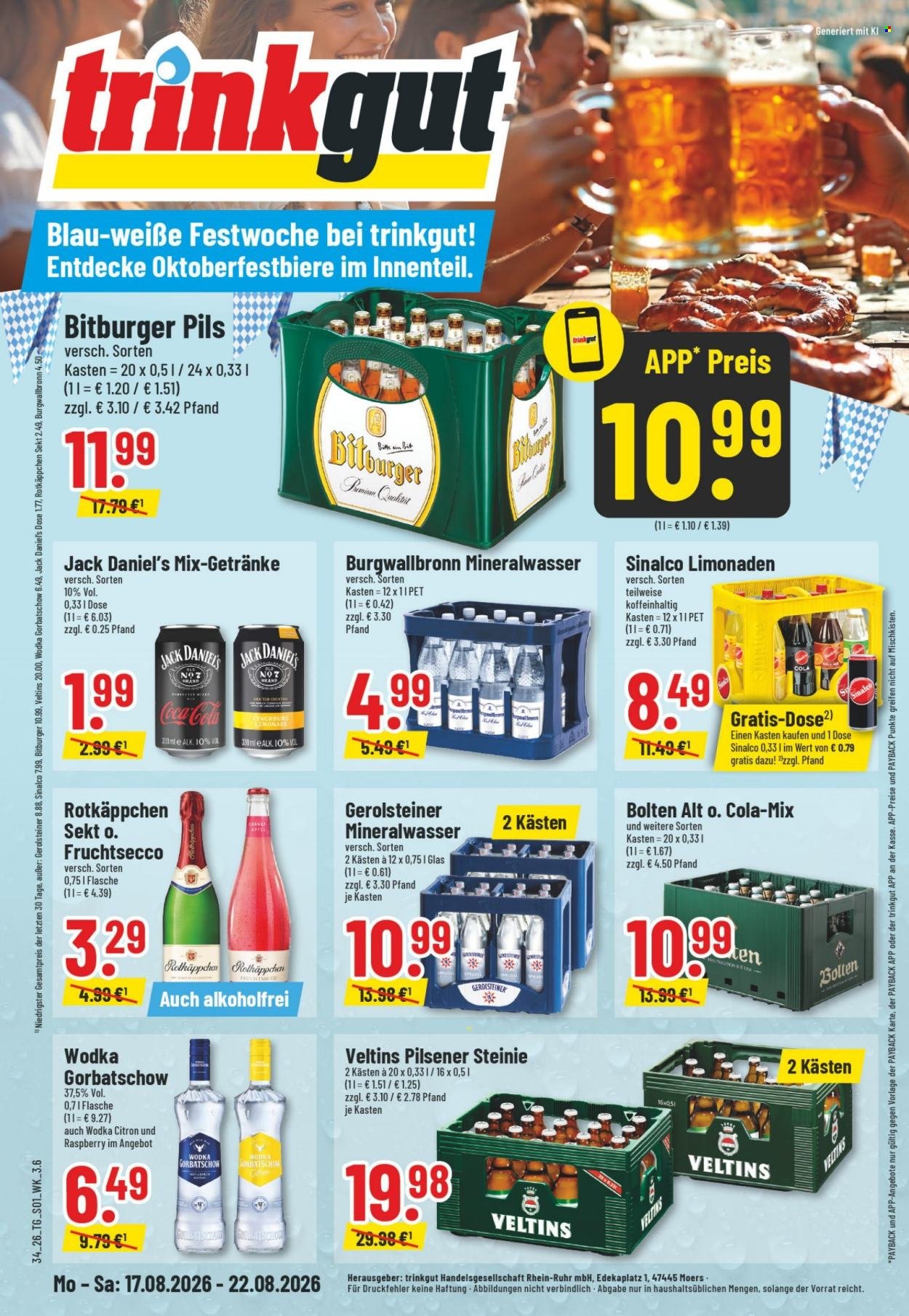 TRINKGUT Prospekt - Ab Montag 17.08.2026