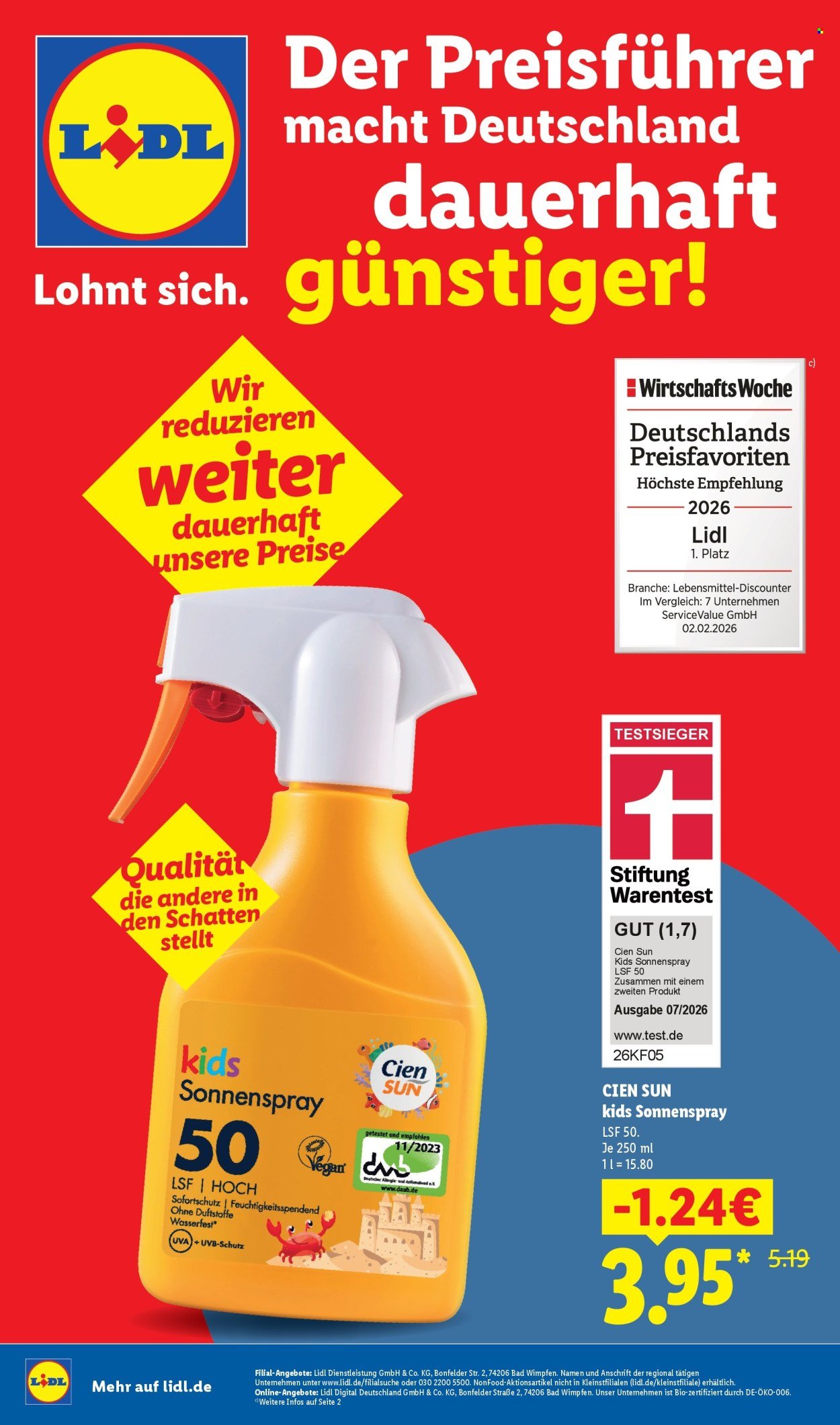 LIDL Angebote - dauerhaft günstiger! - Der Preisführer macht Deutschland