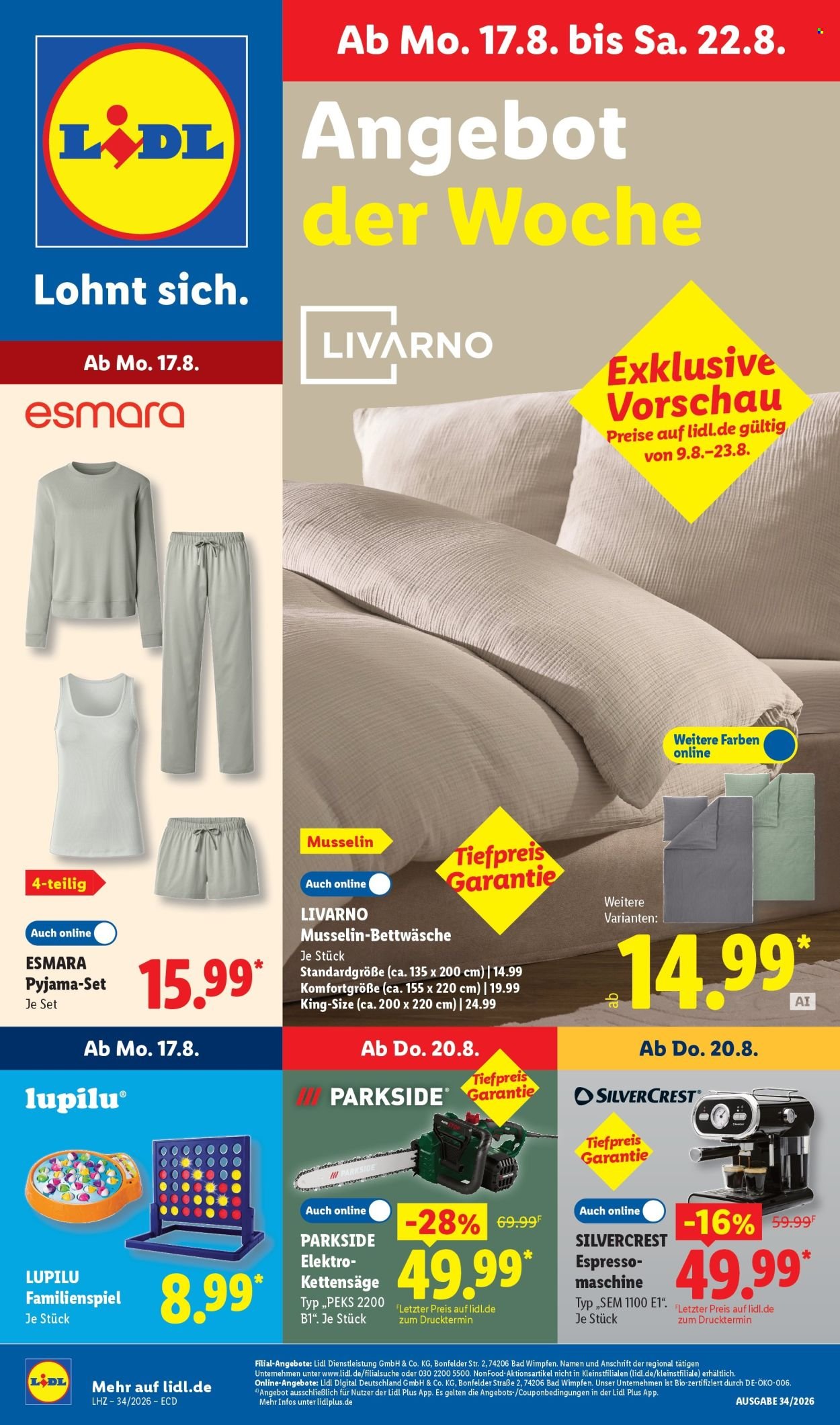 LIDL Prospekt - Ab Montag 17.08.2026