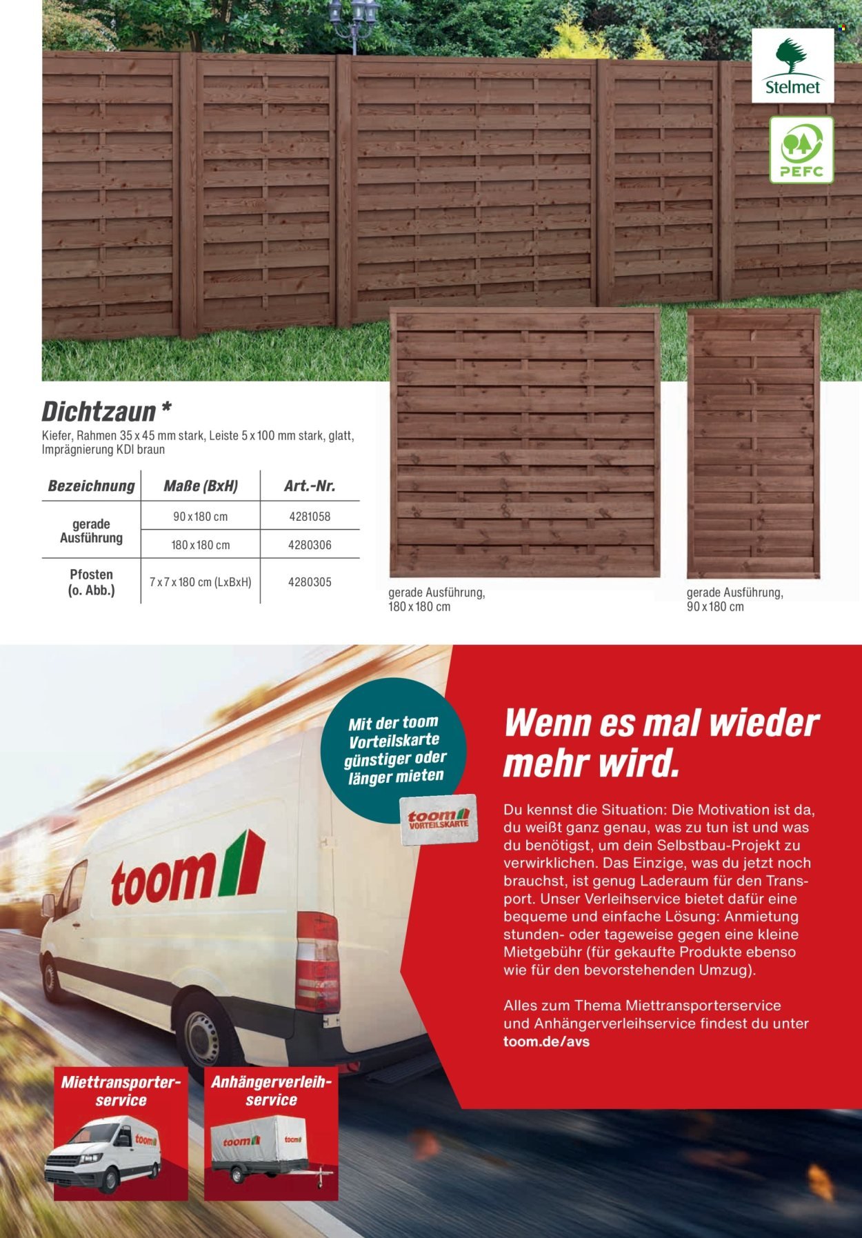 TOOM BAUMARKT Prospekt - Zäune & Sichtschutz