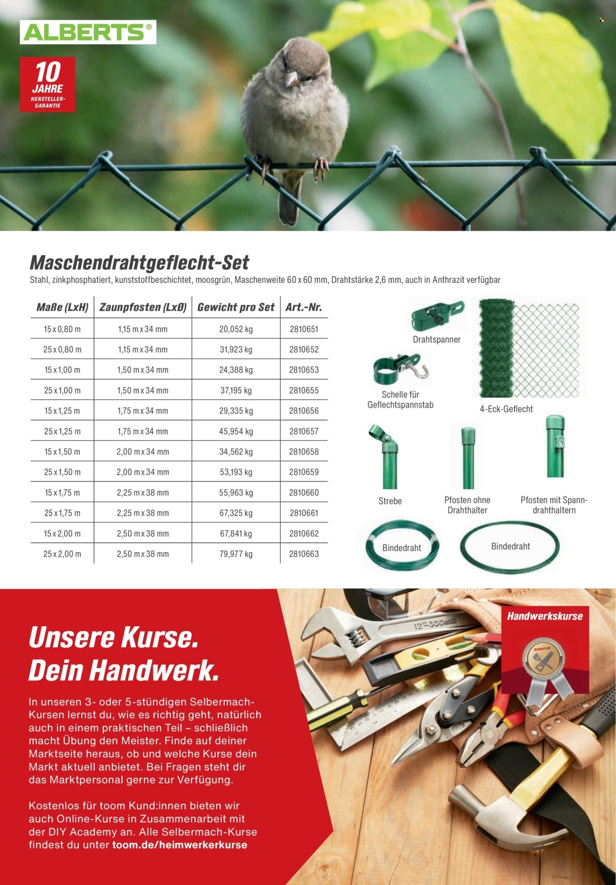 TOOM BAUMARKT Prospekt - Zäune & Sichtschutz