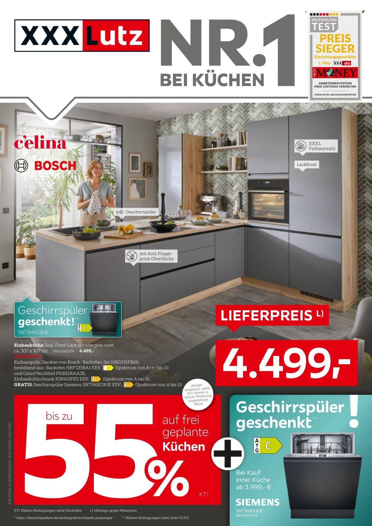 XXXLUTZ Prospekt - Nr. 1 bei Küchen