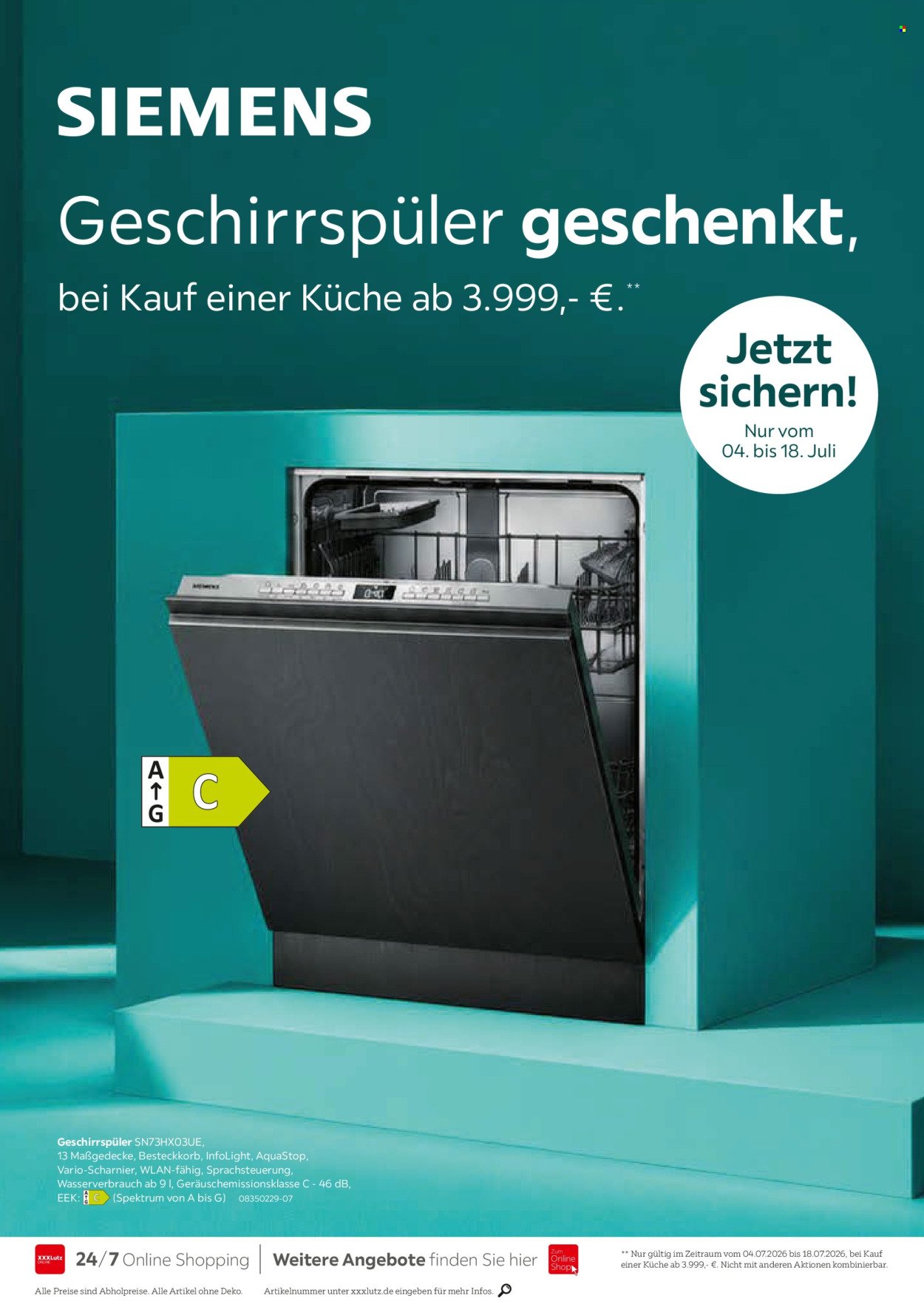 XXXLUTZ Prospekt - Nr. 1 bei Küchen