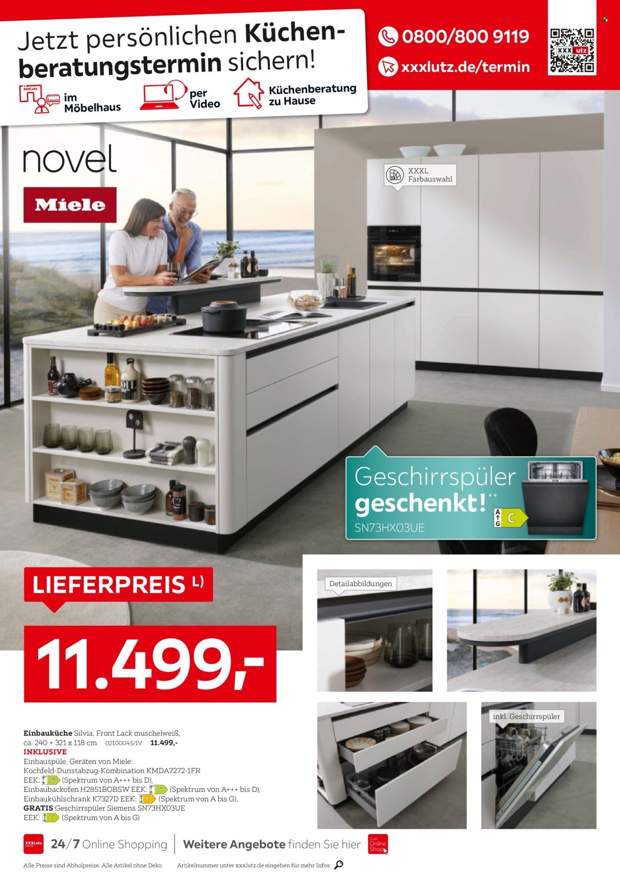 XXXLUTZ Prospekt - Nr. 1 bei Küchen