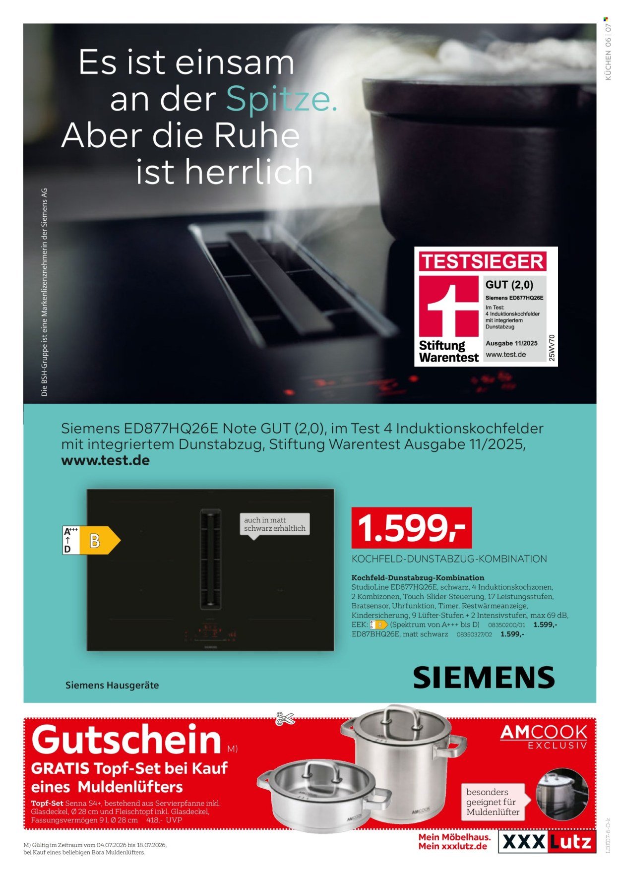 XXXLUTZ Prospekt - Nr. 1 bei Küchen