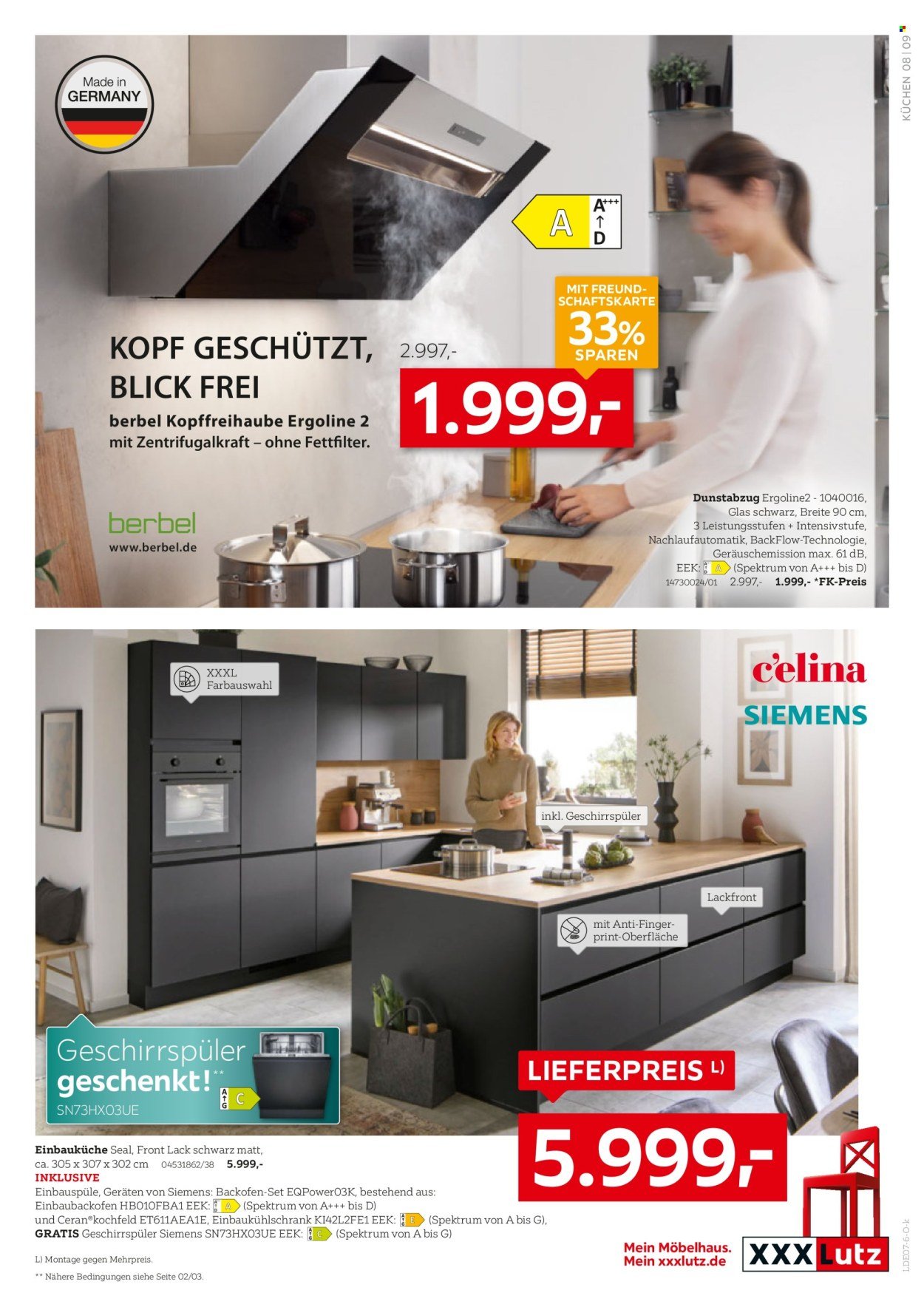 XXXLUTZ Prospekt - Nr. 1 bei Küchen