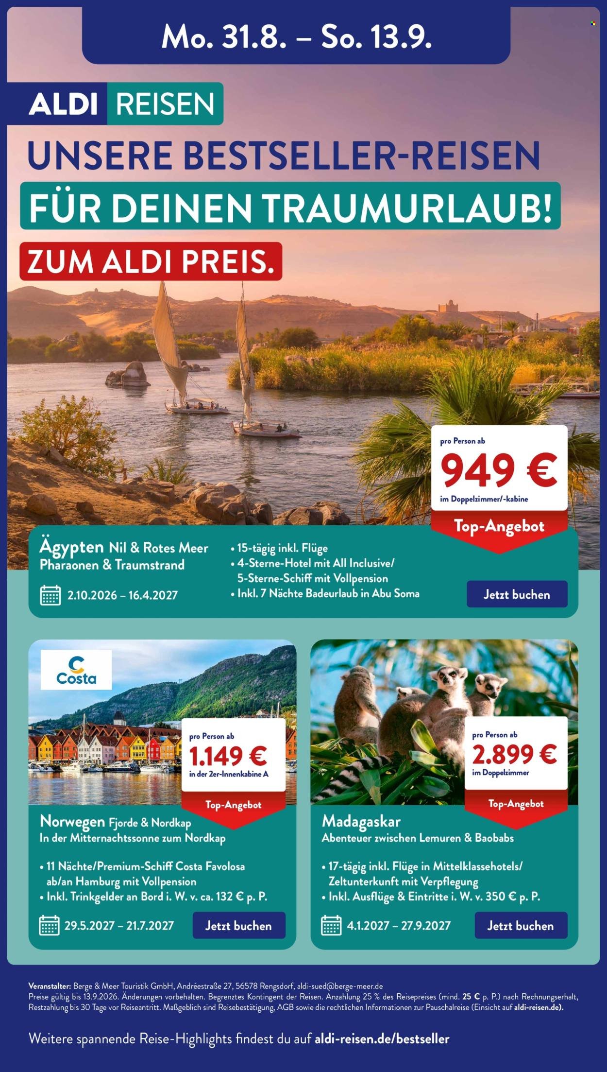 ALDI SÜD Prospekt - Ab Montag 31.08.2026