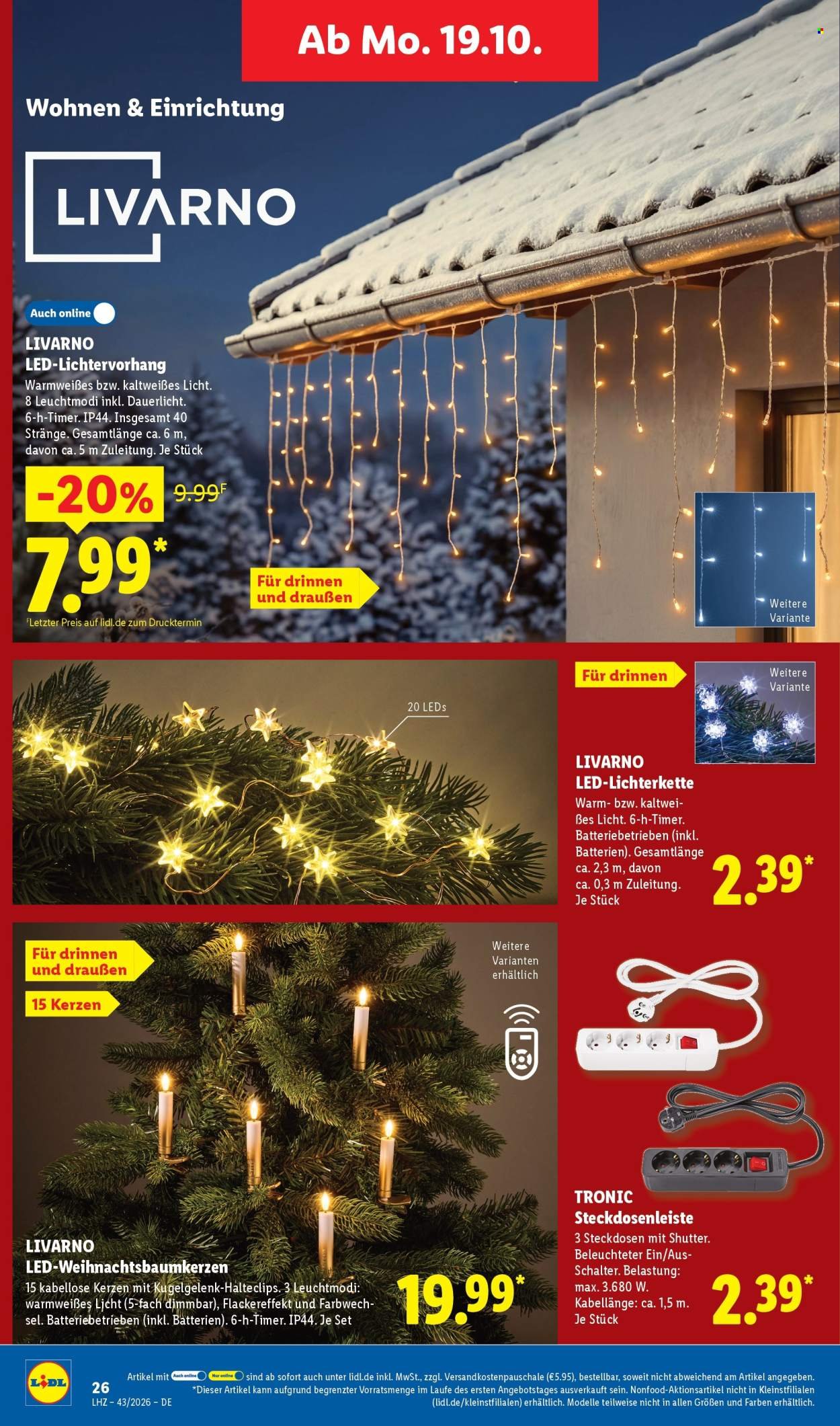 LIDL Prospekt - Ab Montag 19.10.2026