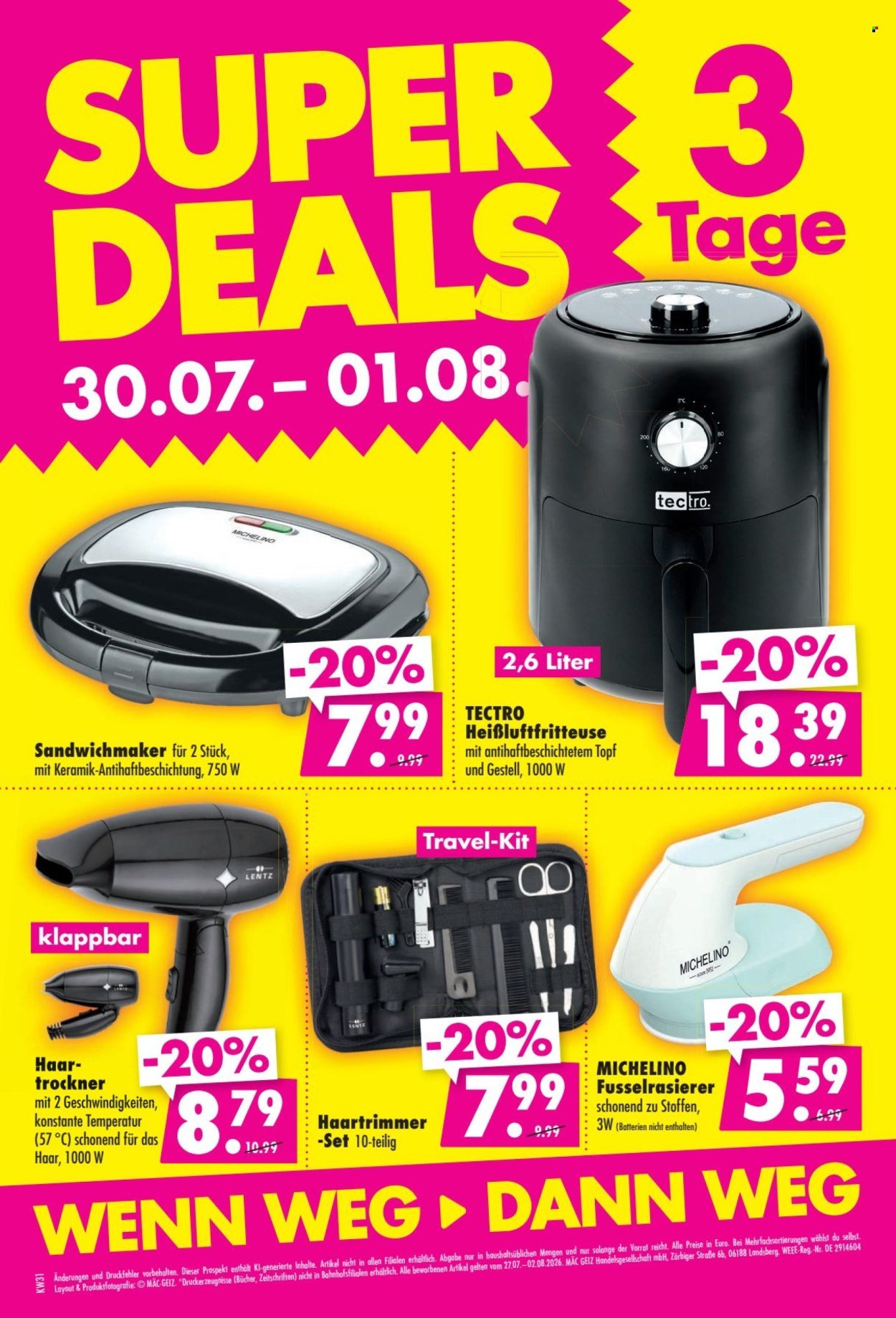 MÄC-GEIZ Prospekt - Ab Montag 27.07.2026