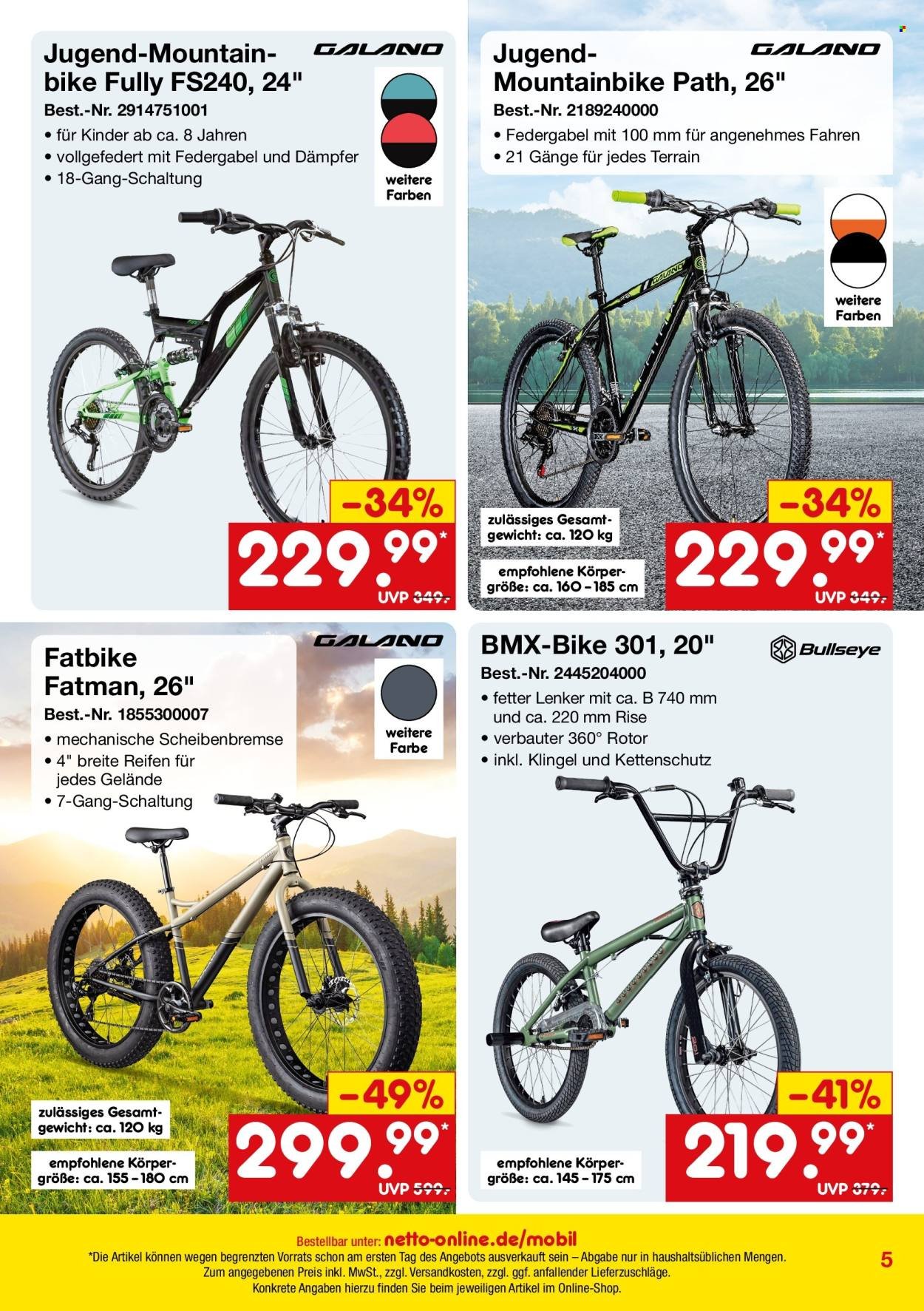 NETTO MARKEN-DISCOUNT Prospekt - Online-Sonderangebote Mobilität