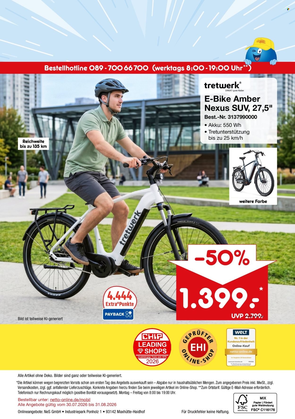 NETTO MARKEN-DISCOUNT Prospekt - Online-Sonderangebote Mobilität