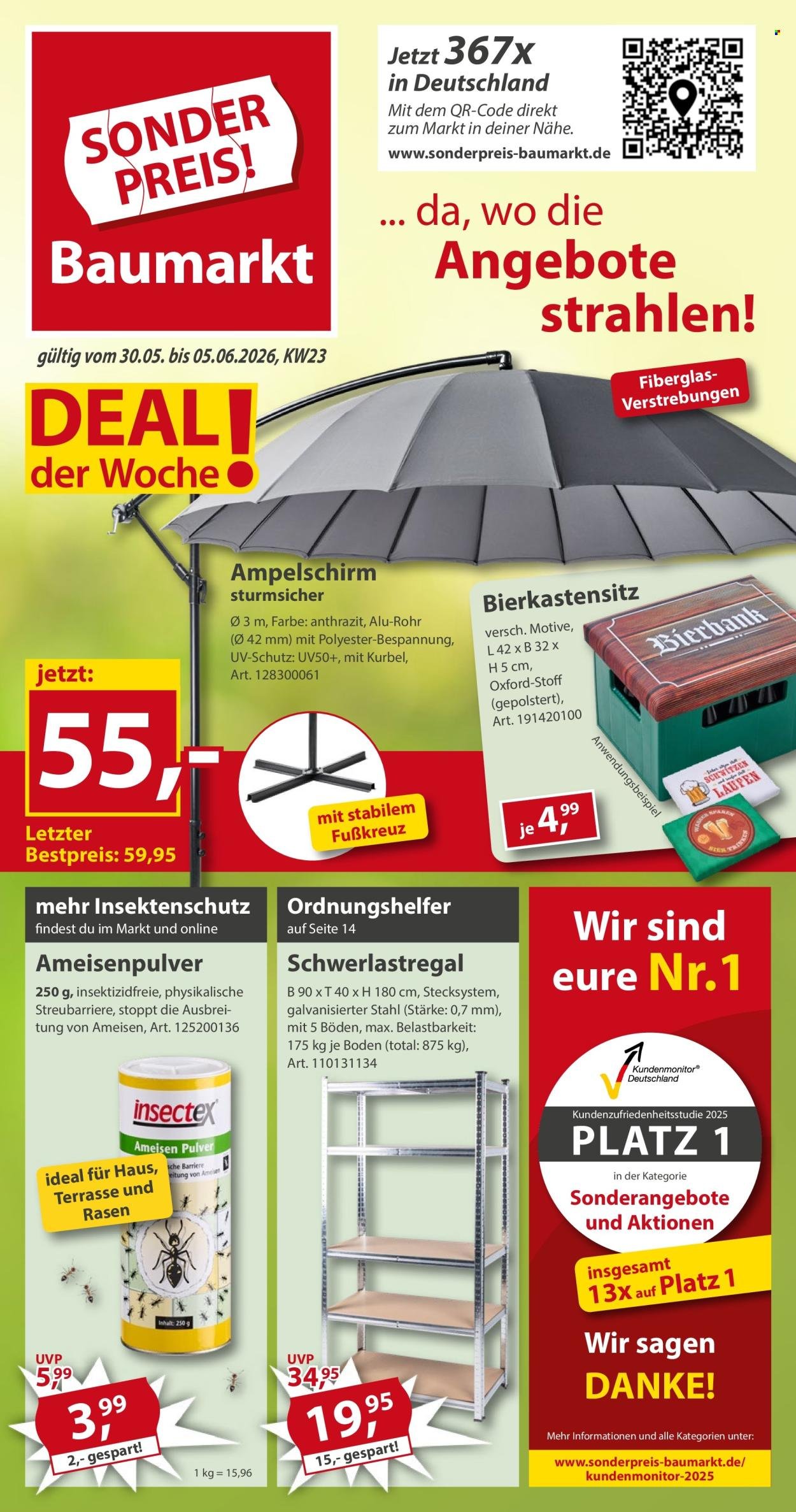 SONDERPREIS-BAUMARKT Prospekt - Ab Samstag 30.05.2026 (2026-05-30 - 2026-06-05)