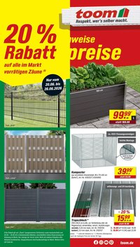 TOOM BAUMARKT Prospekt - Ab Samstag 20.06.2026