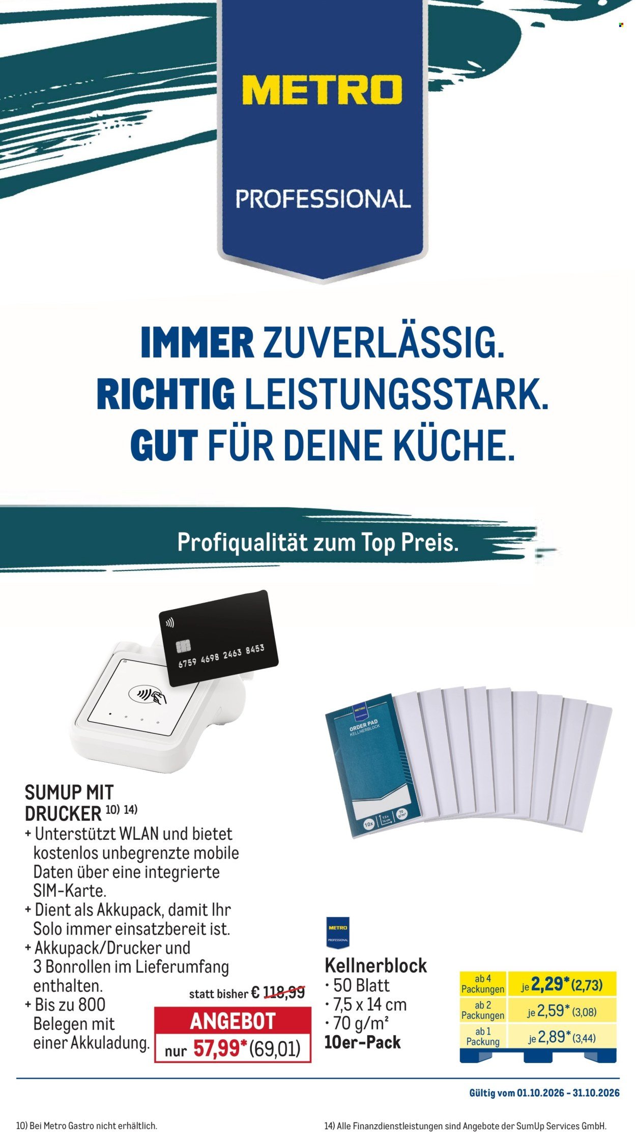 METRO Prospekt - Monats-Menü
