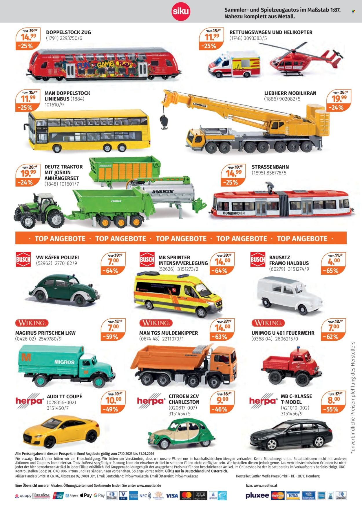 MÜLLER Prospekt - Unsere Modell-Eisenbahnen