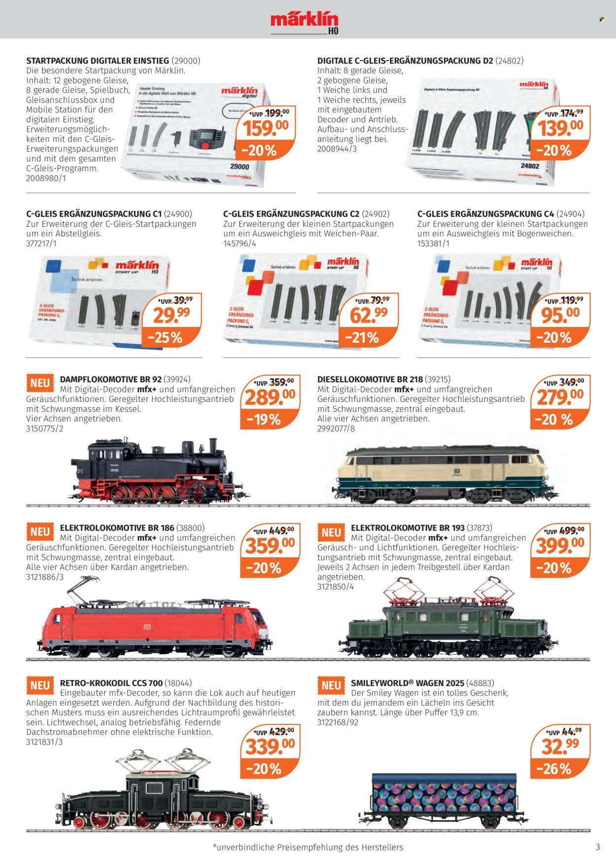 MÜLLER Prospekt - Unsere Modell-Eisenbahnen