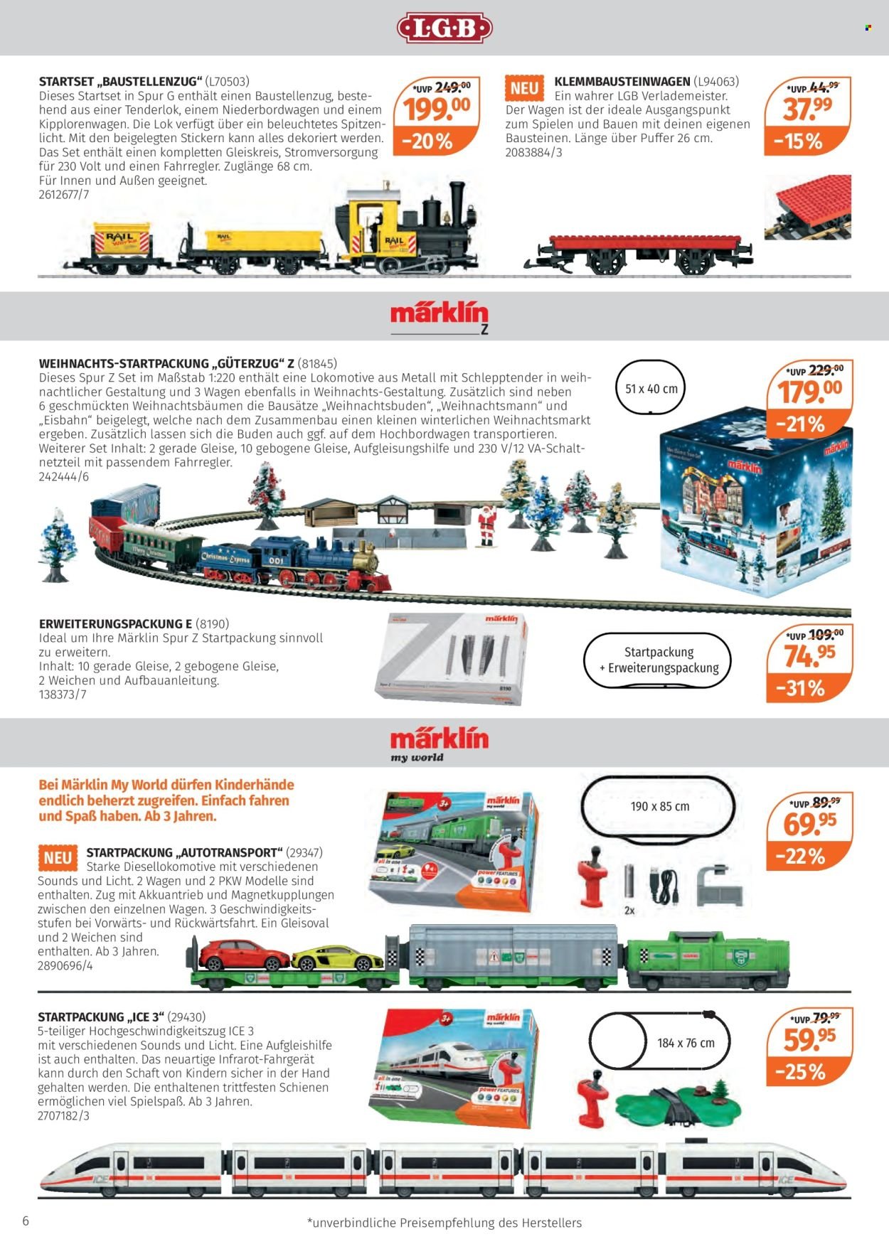 MÜLLER Prospekt - Unsere Modell-Eisenbahnen