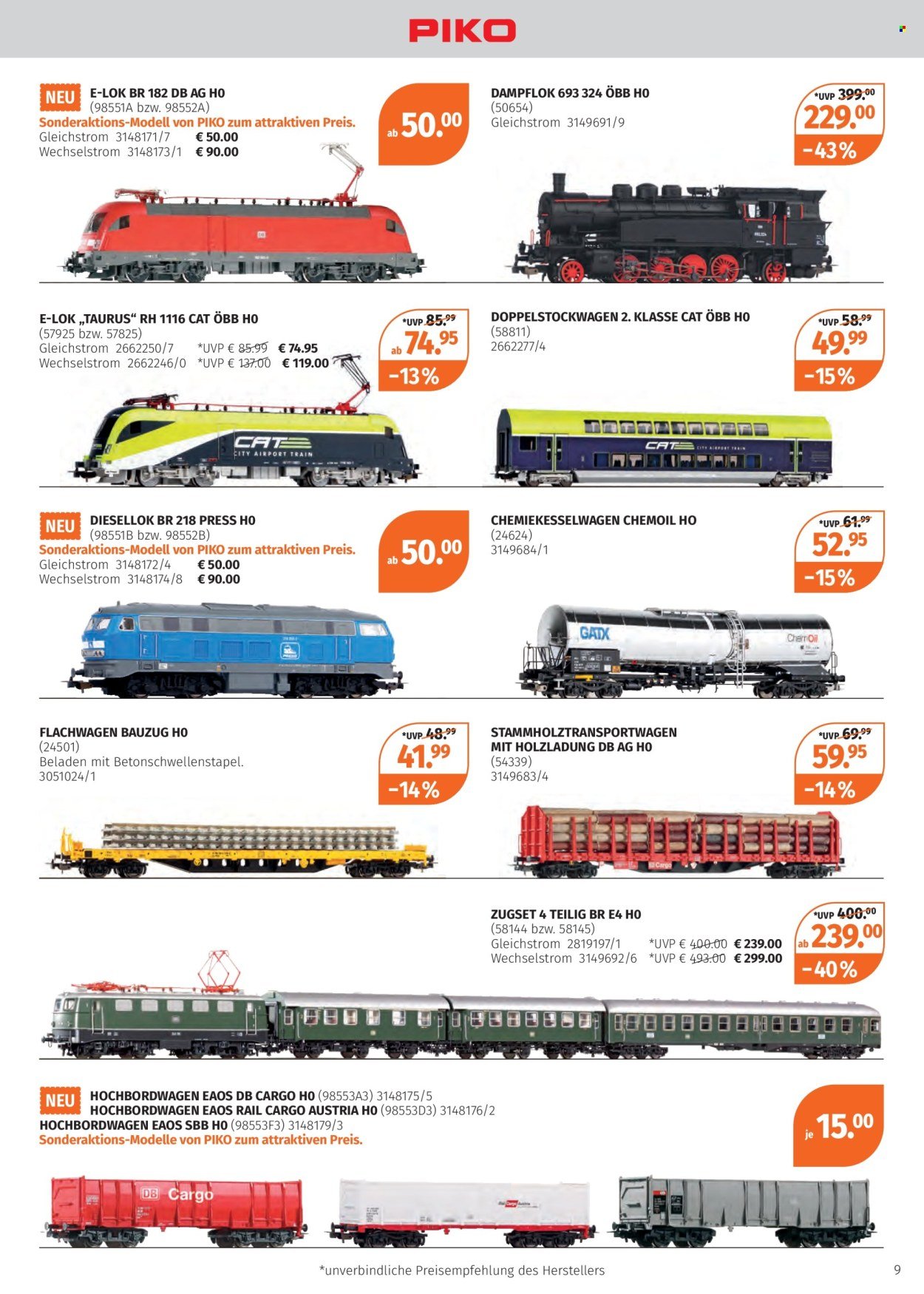 MÜLLER Prospekt - Unsere Modell-Eisenbahnen