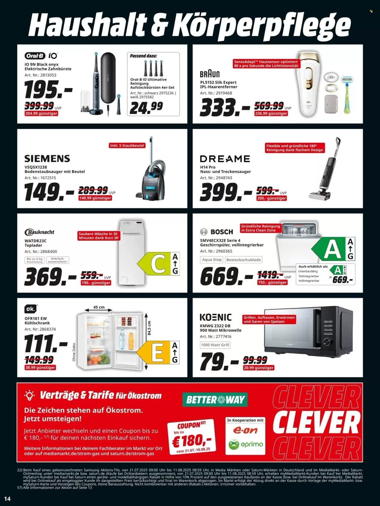 MEDIAMARKT Prospekt - Ab Montag 21.07.2025 (2025-07-21 - 2025-08-11) | 14