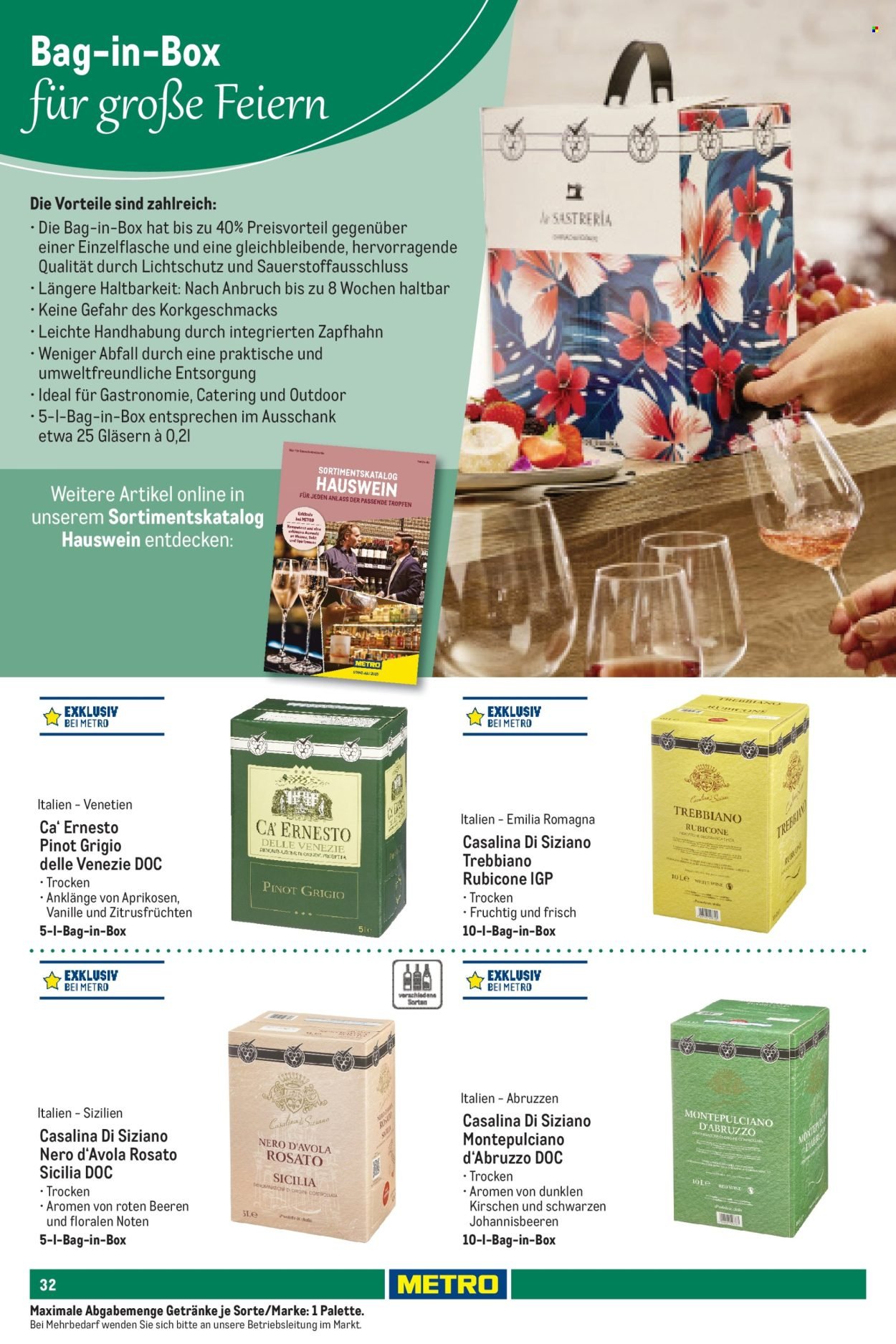 METRO Angebote - Sortimentskatalog Feiern & Events