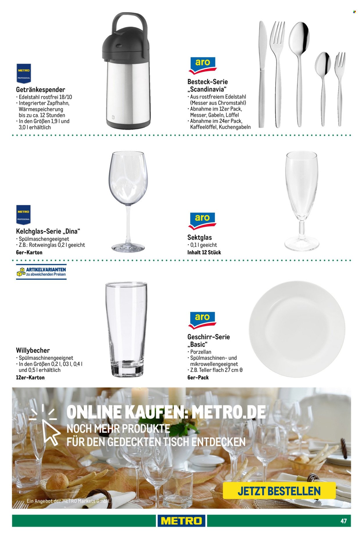METRO Angebote - Sortimentskatalog Feiern & Events