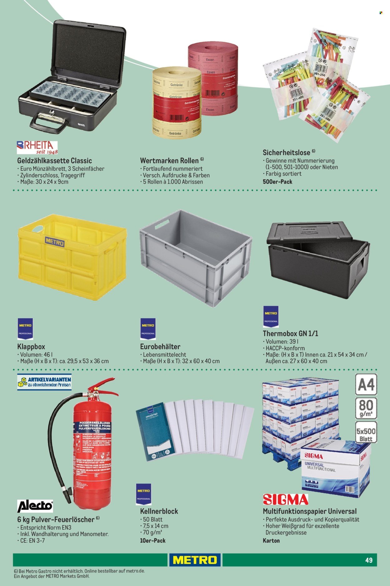 METRO Angebote - Sortimentskatalog Feiern & Events