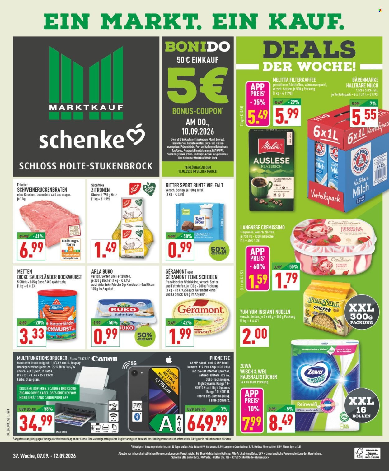 MARKTKAUF Prospekt - Ab Montag 7.09.2026