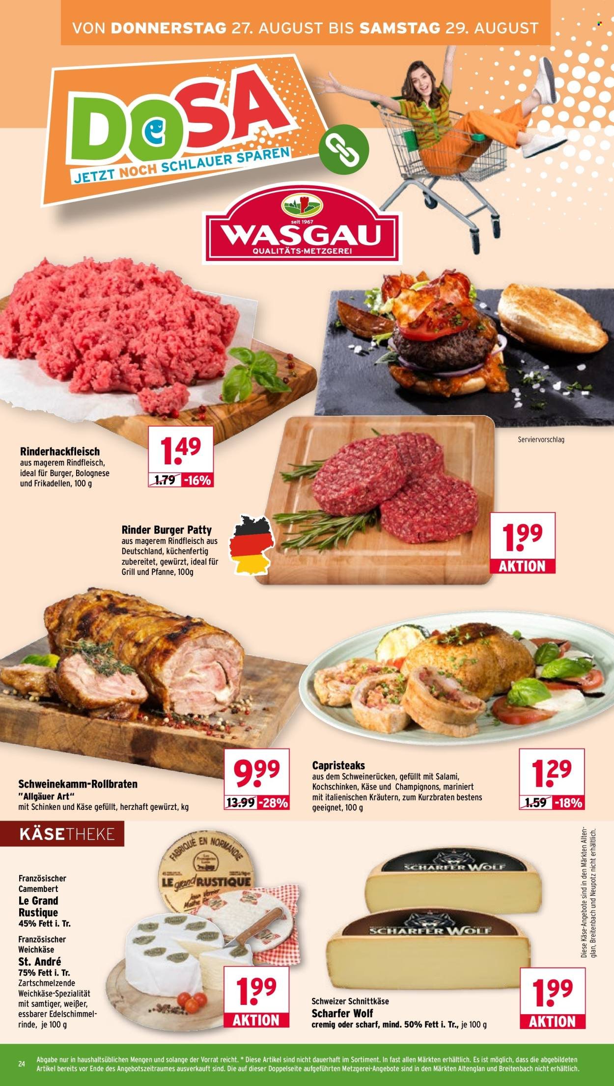WASGAU Prospekt - Ab Montag 24.08.2026