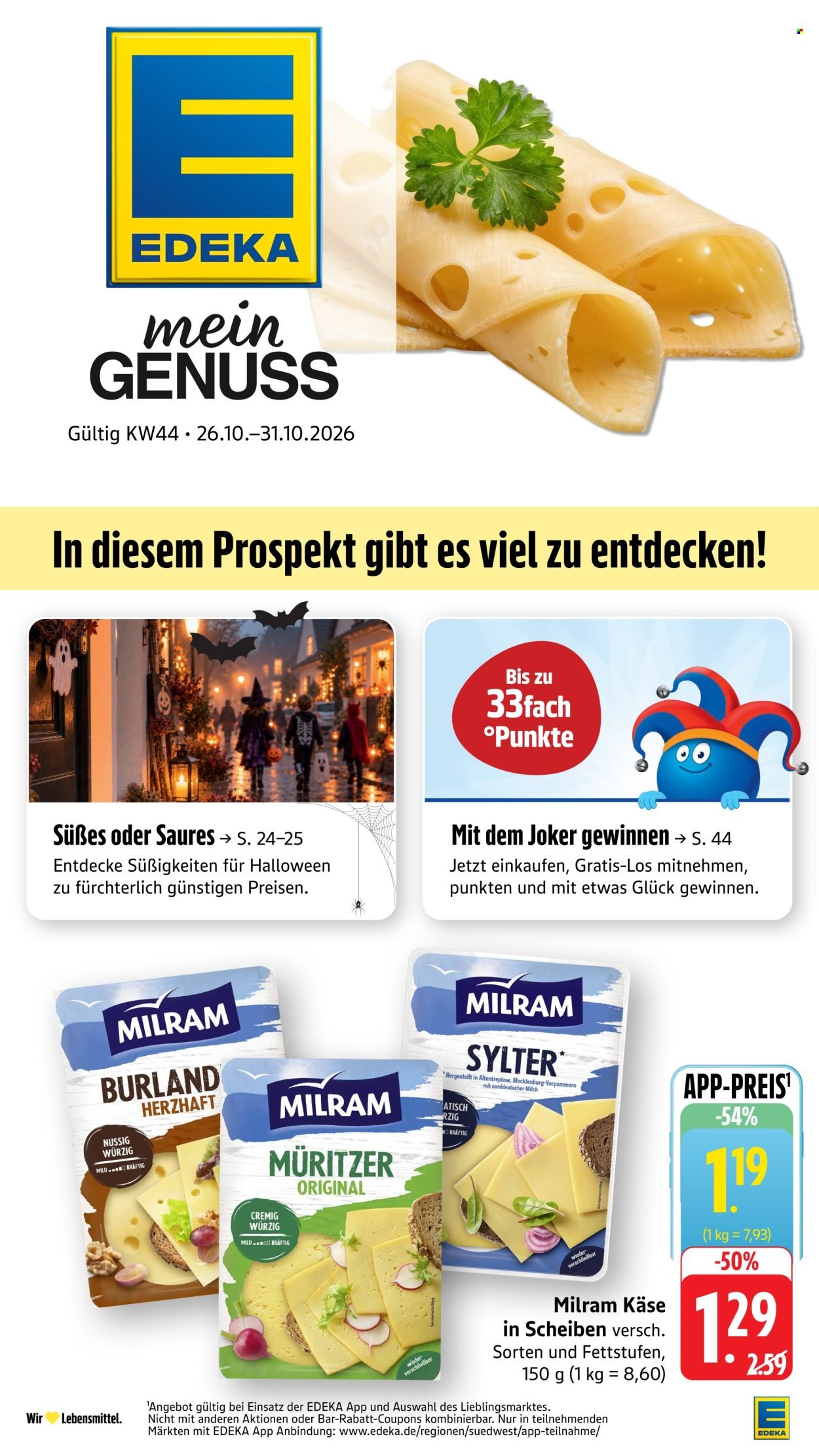 EDEKA Prospekt - Ab Montag 26.10.2026