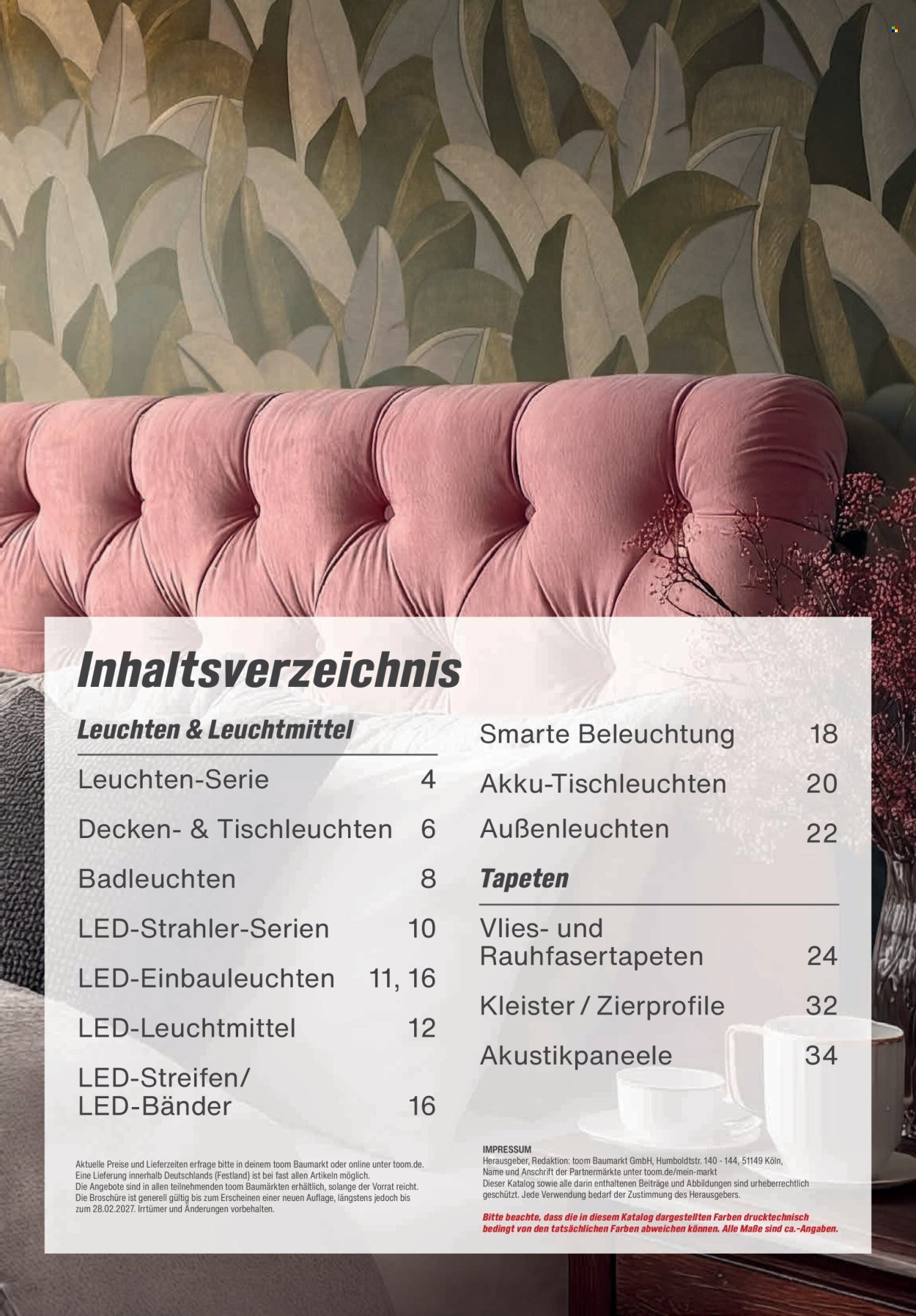 TOOM BAUMARKT Prospekt - Leuchten & Tapeten 2026