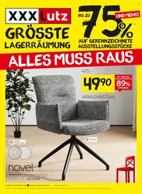 XXXLUTZ Prospekt - Größte Lagerräumung