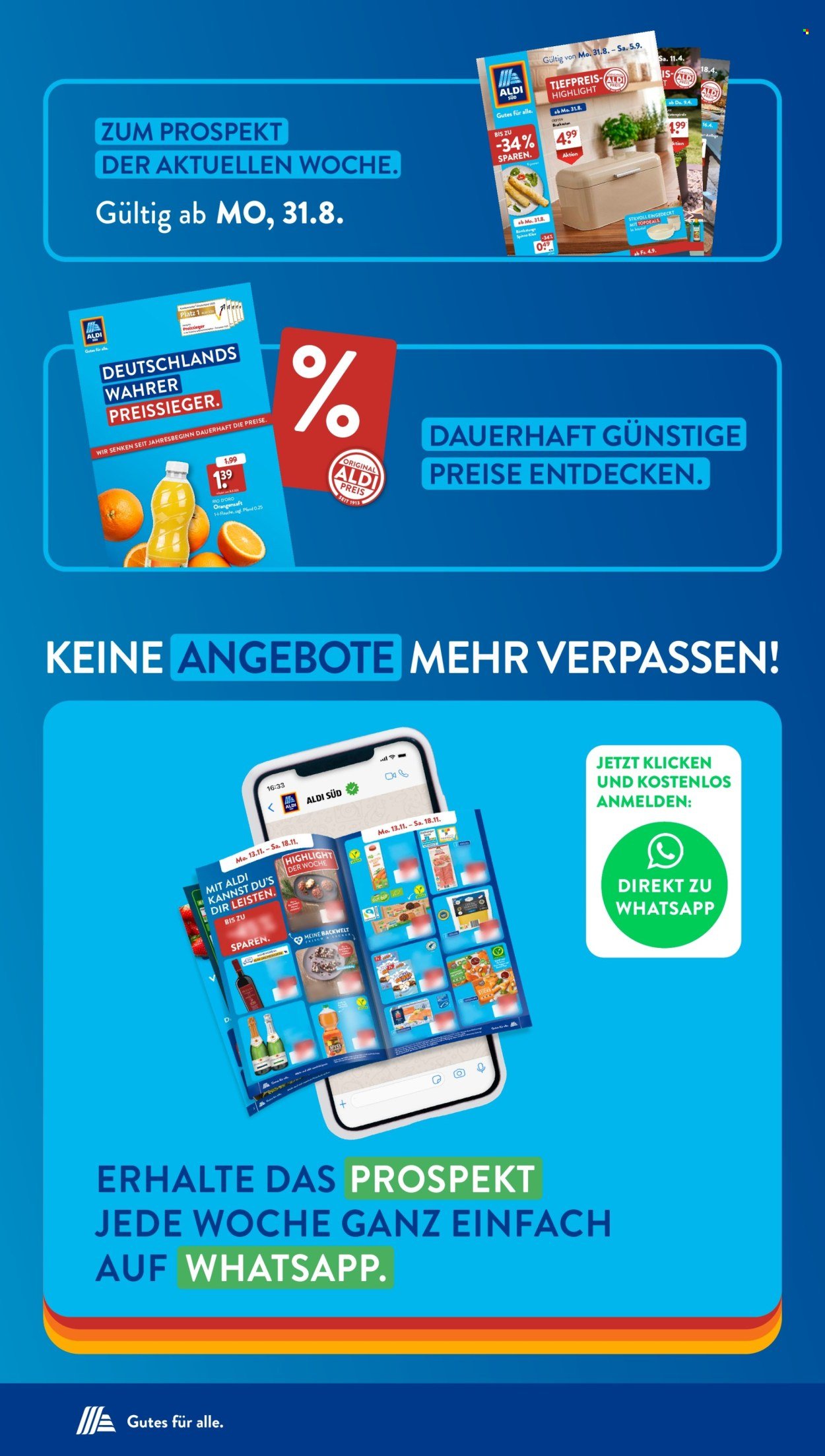 ALDI SÜD Prospekt - Ab Montag 14.09.2026