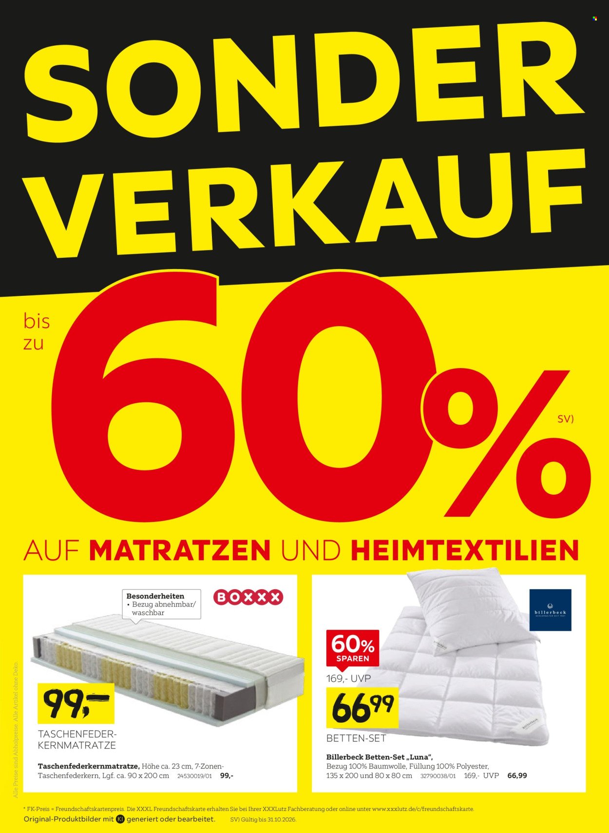 XXXLUTZ Prospekt - Sonderverkauf bis zu 60%