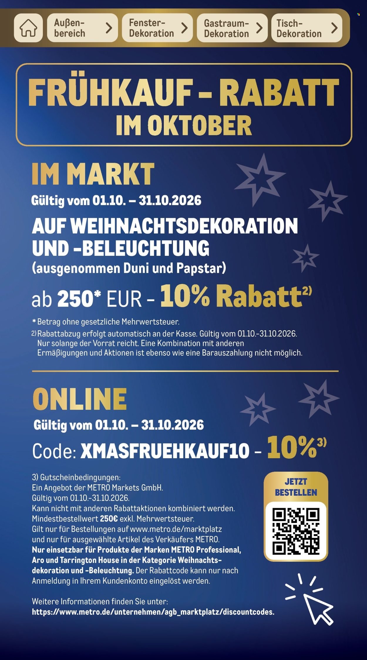 METRO Prospekt - Sortimentskatalog Weihnachten