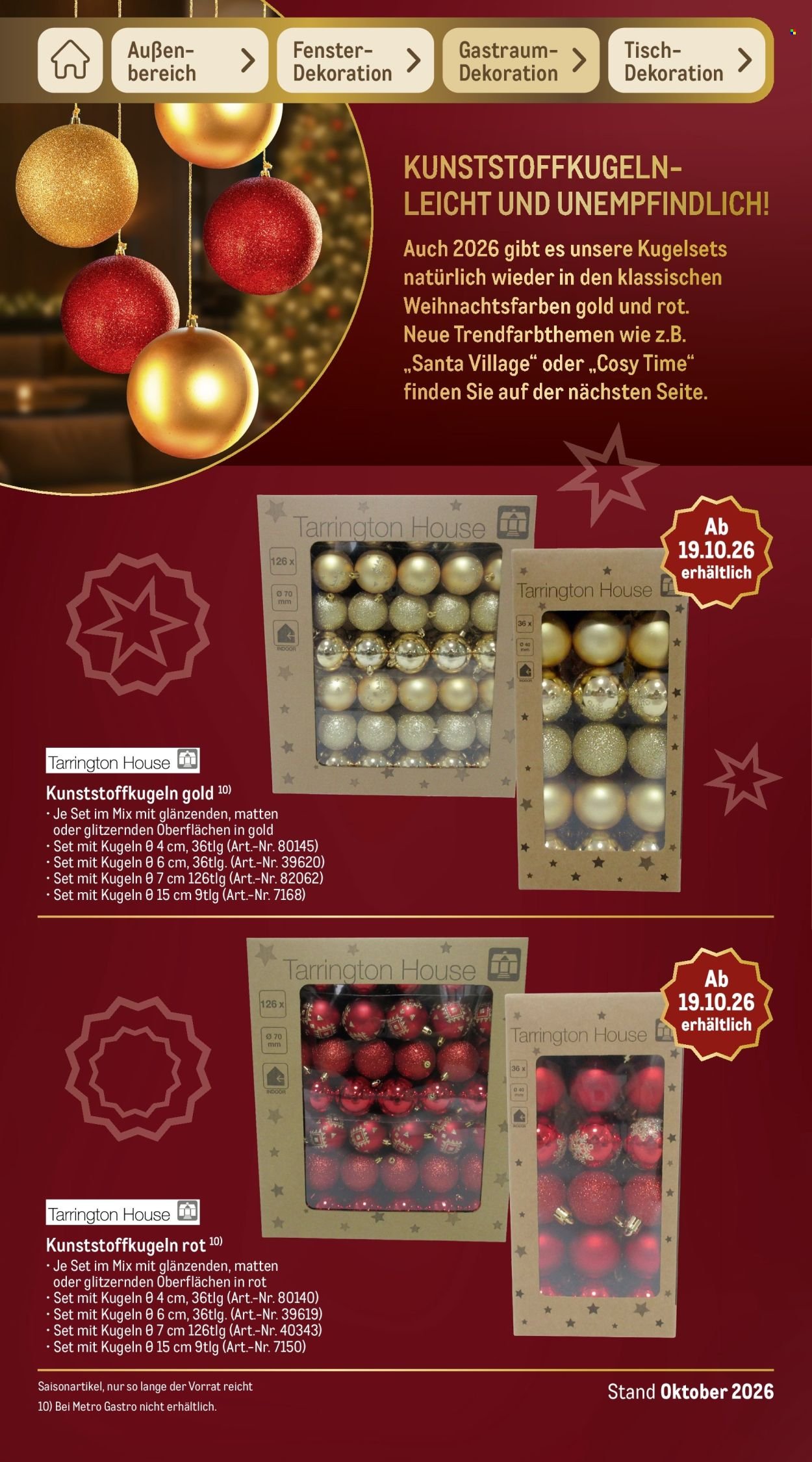 METRO Prospekt - Sortimentskatalog Weihnachten