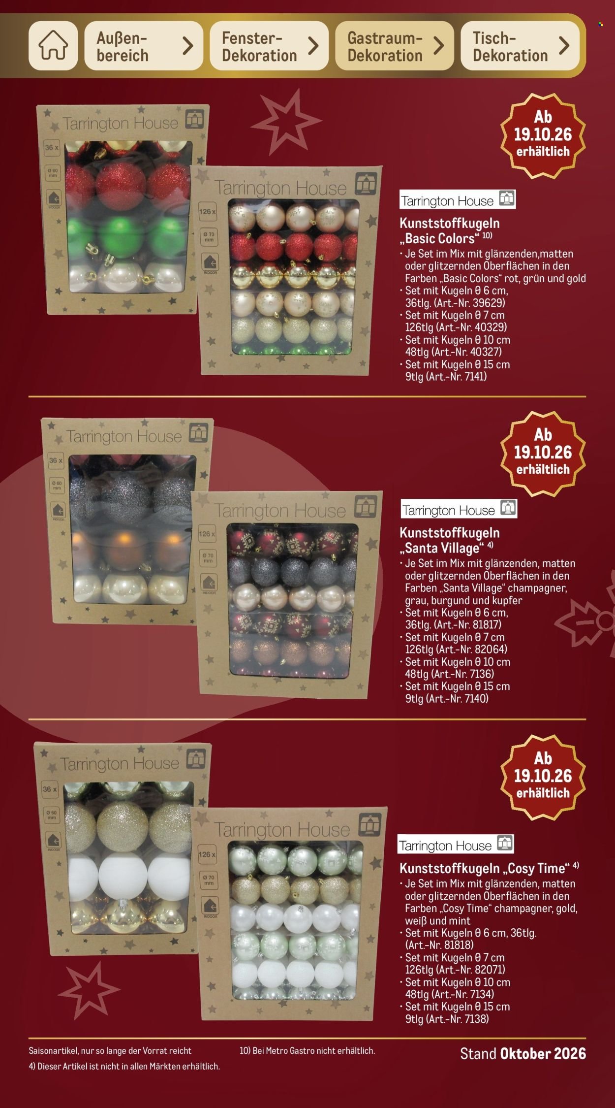 METRO Prospekt - Sortimentskatalog Weihnachten