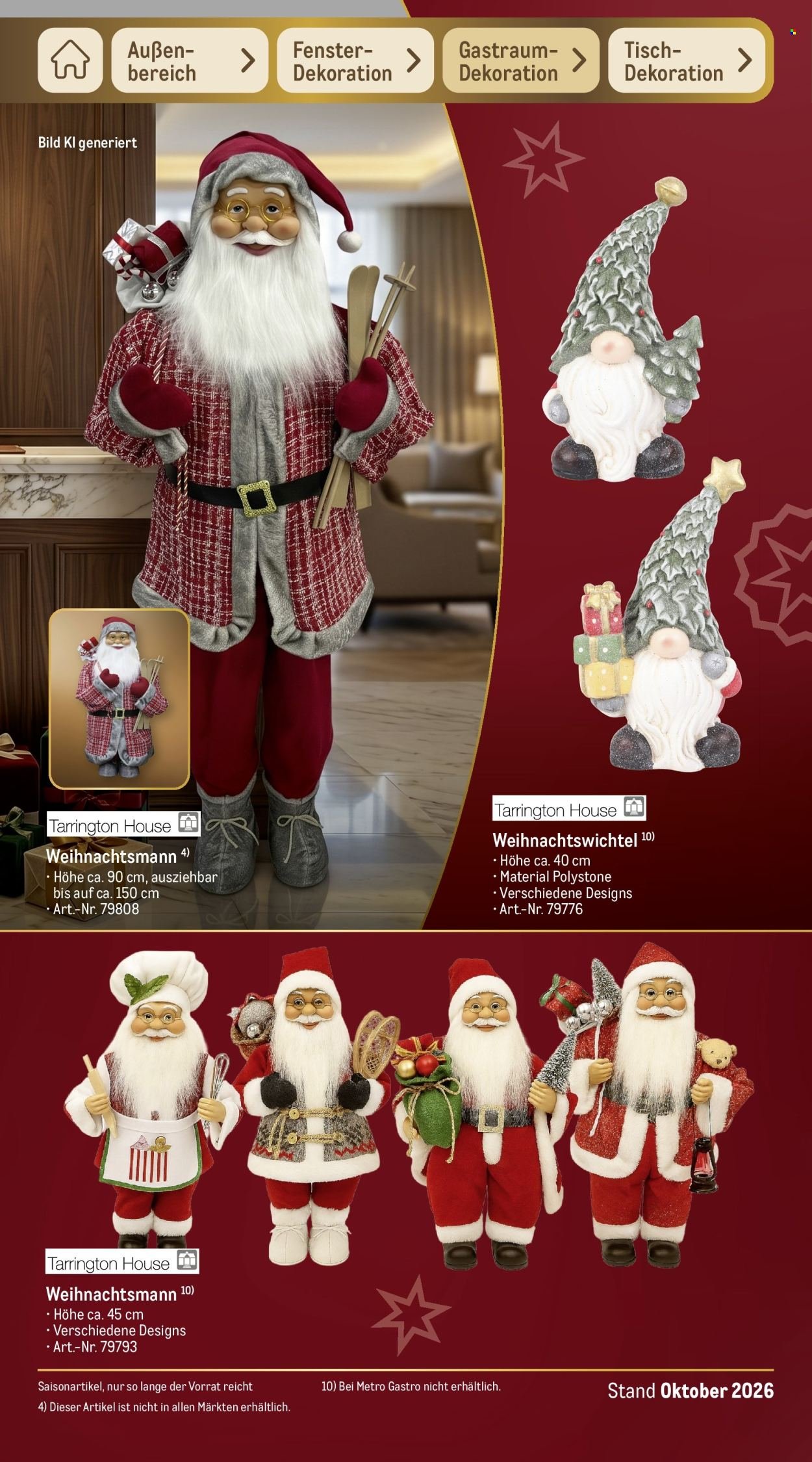 METRO Prospekt - Sortimentskatalog Weihnachten