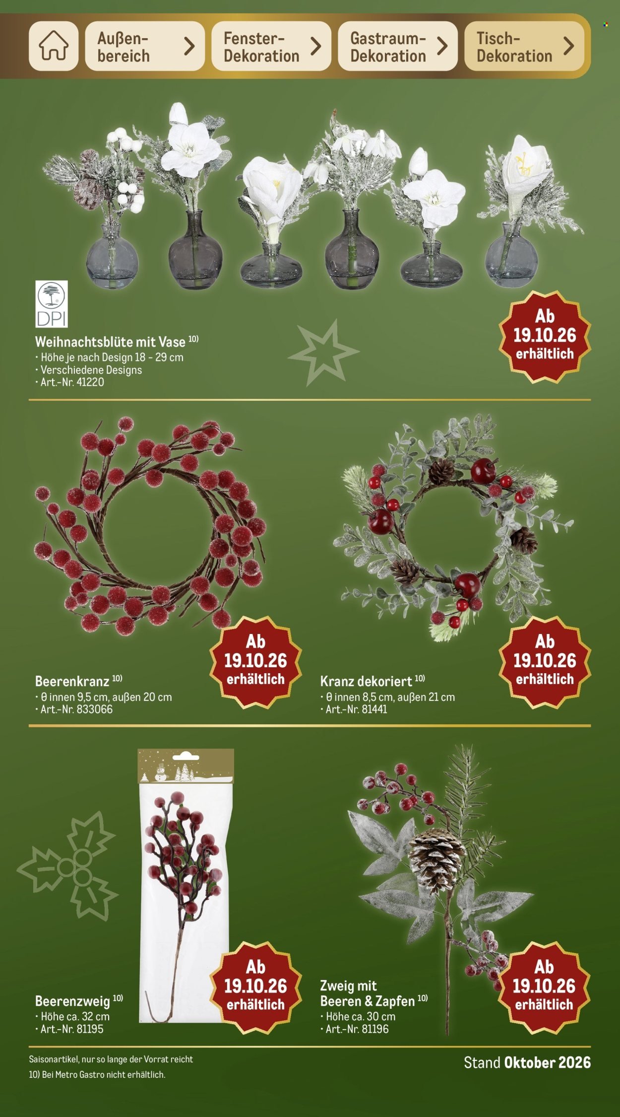 METRO Prospekt - Sortimentskatalog Weihnachten