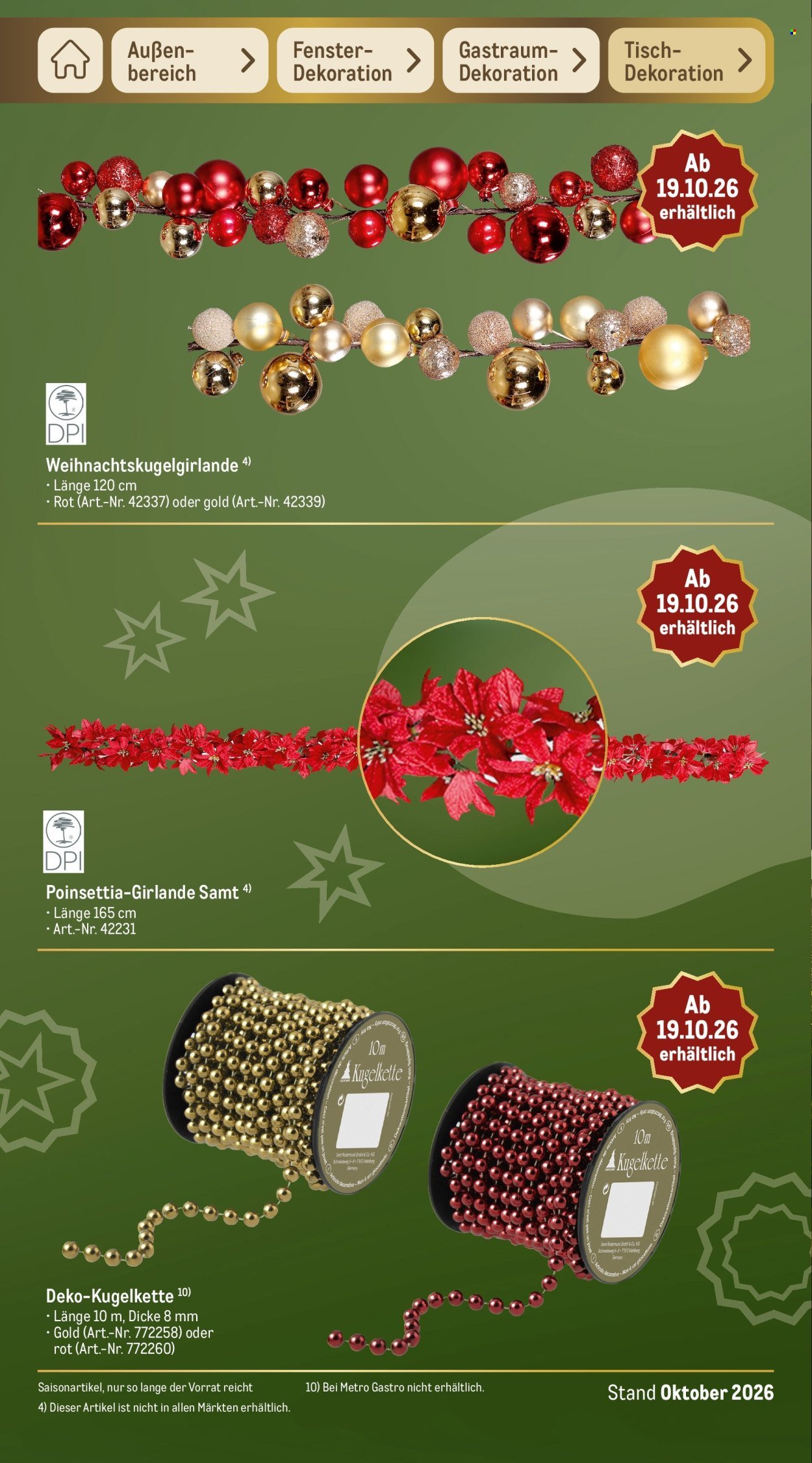 METRO Prospekt - Sortimentskatalog Weihnachten