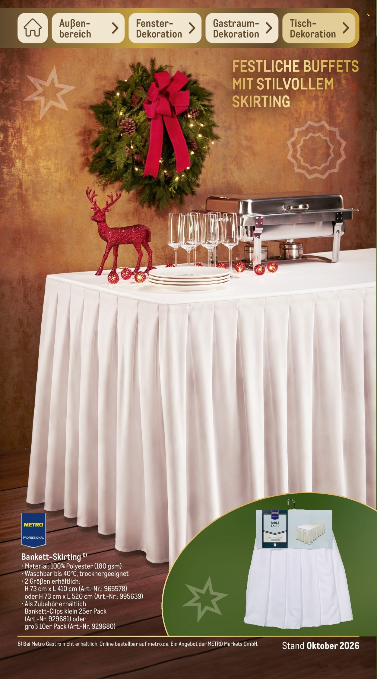 METRO Prospekt - Sortimentskatalog Weihnachten