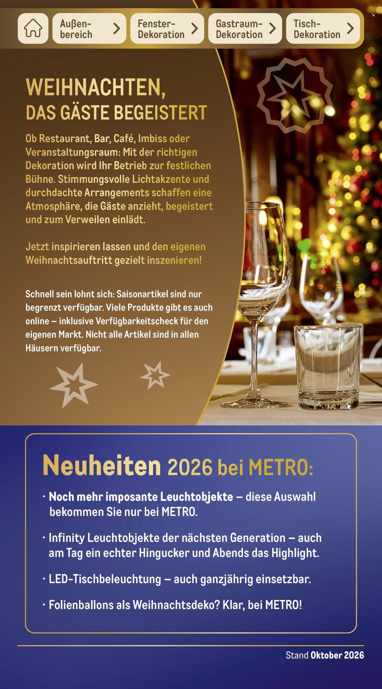 METRO Prospekt - Sortimentskatalog Weihnachten