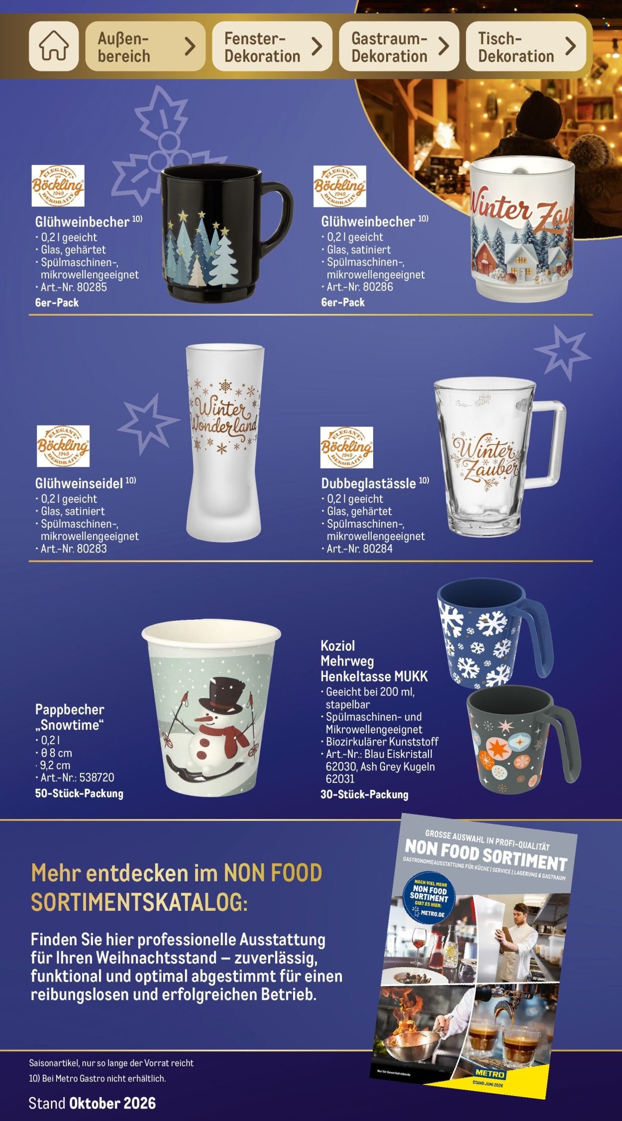 METRO Prospekt - Sortimentskatalog Weihnachten