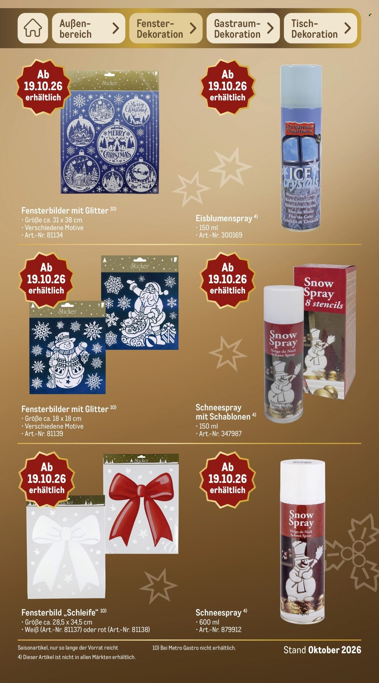 METRO Prospekt - Sortimentskatalog Weihnachten