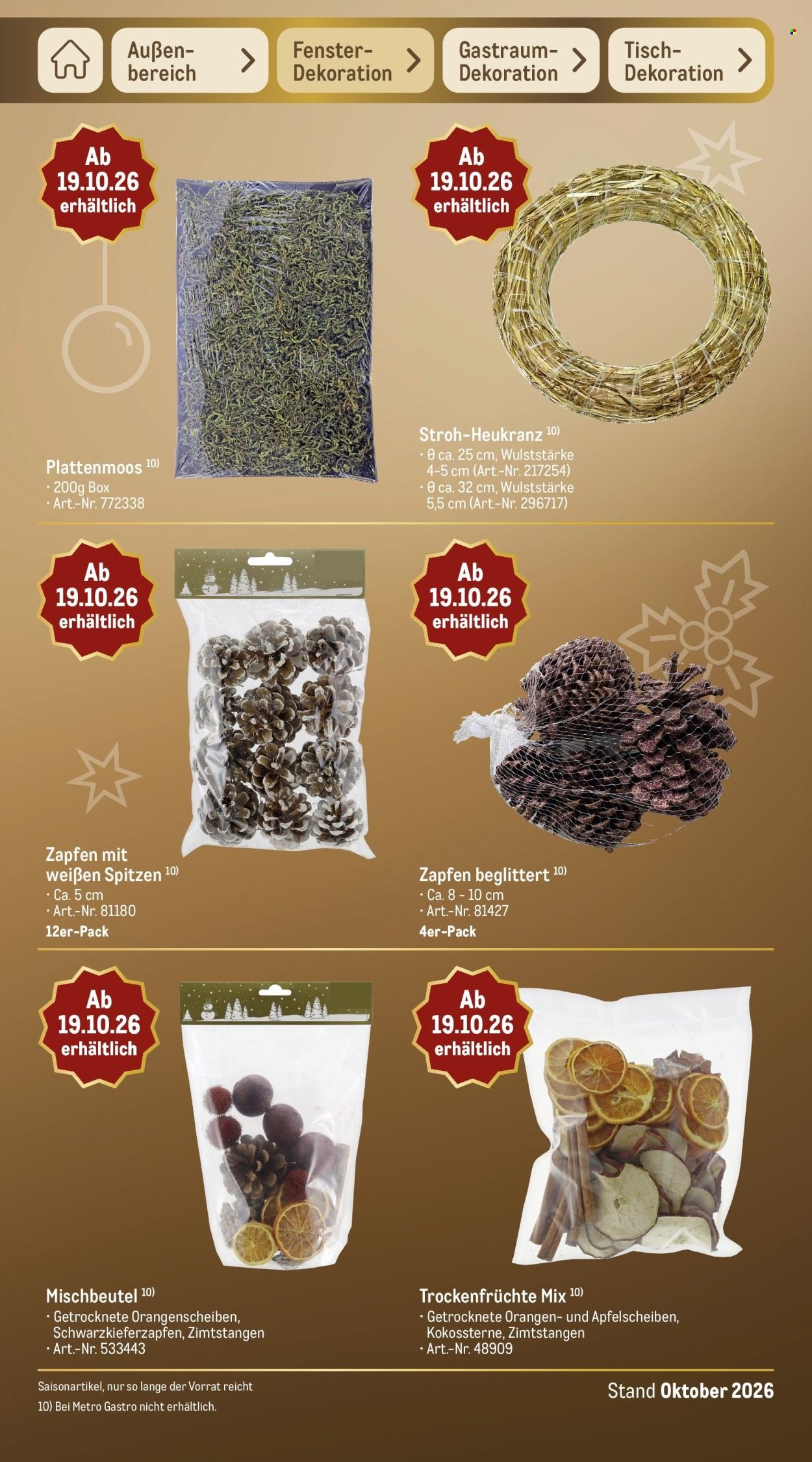 METRO Prospekt - Sortimentskatalog Weihnachten