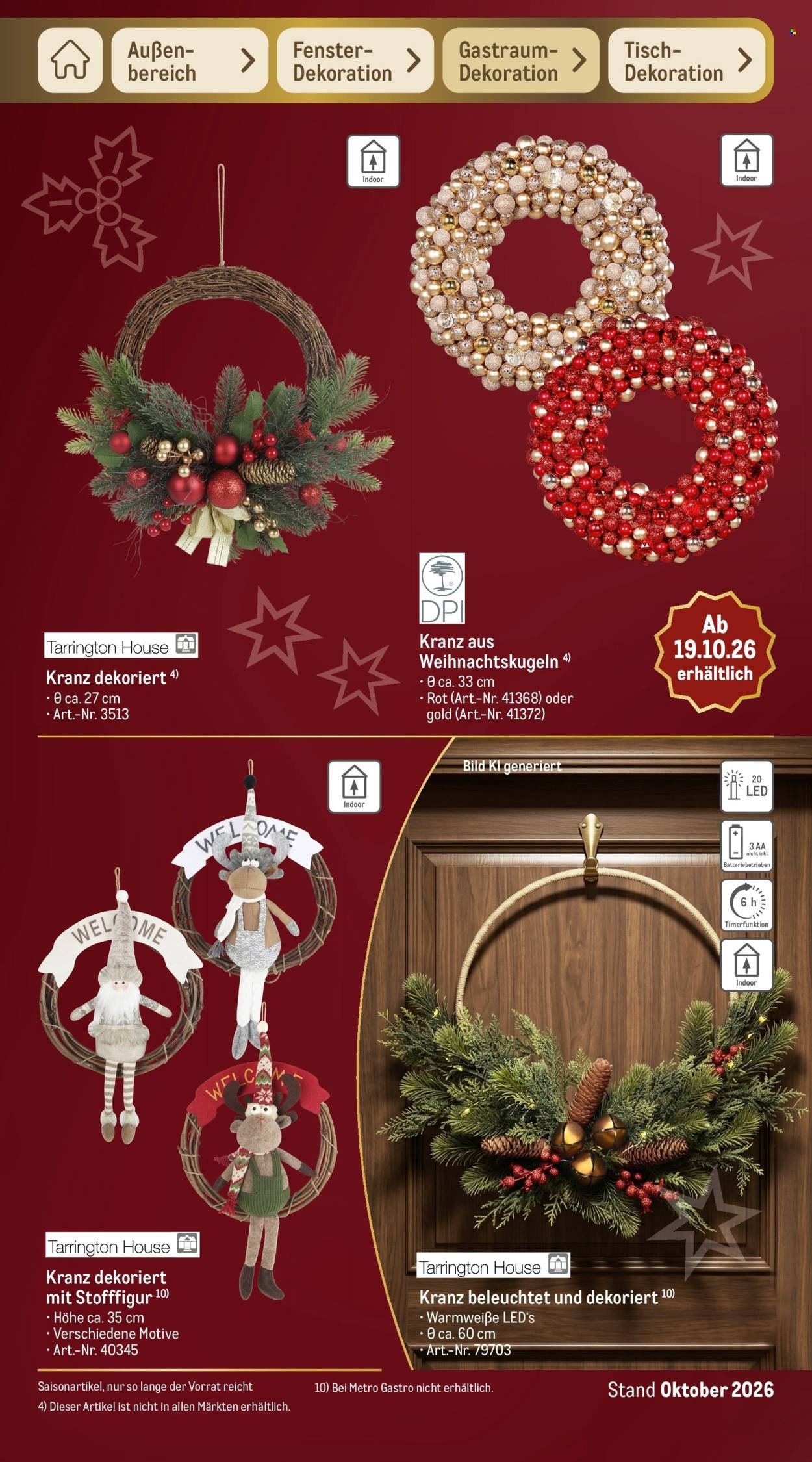 METRO Prospekt - Sortimentskatalog Weihnachten