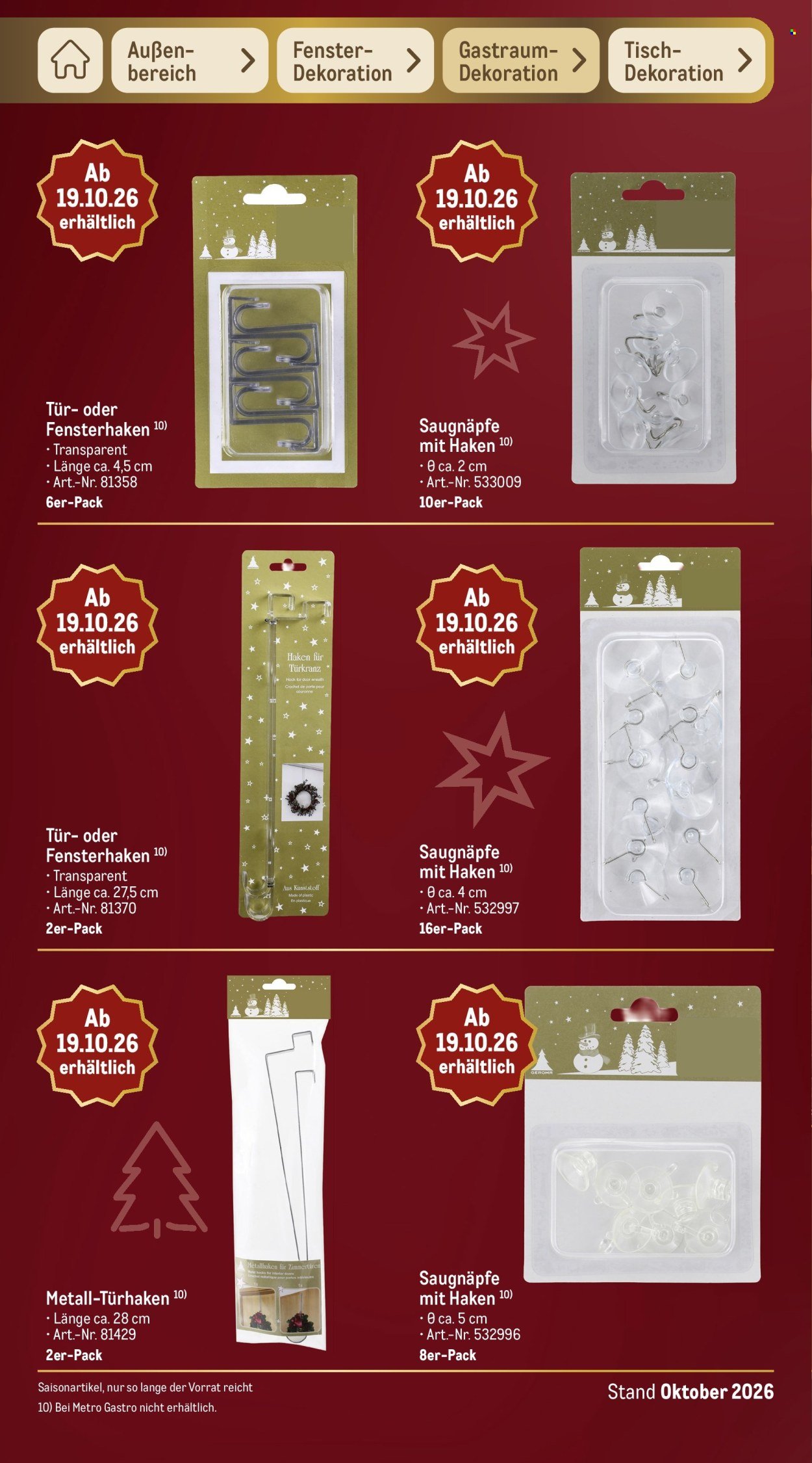 METRO Prospekt - Sortimentskatalog Weihnachten