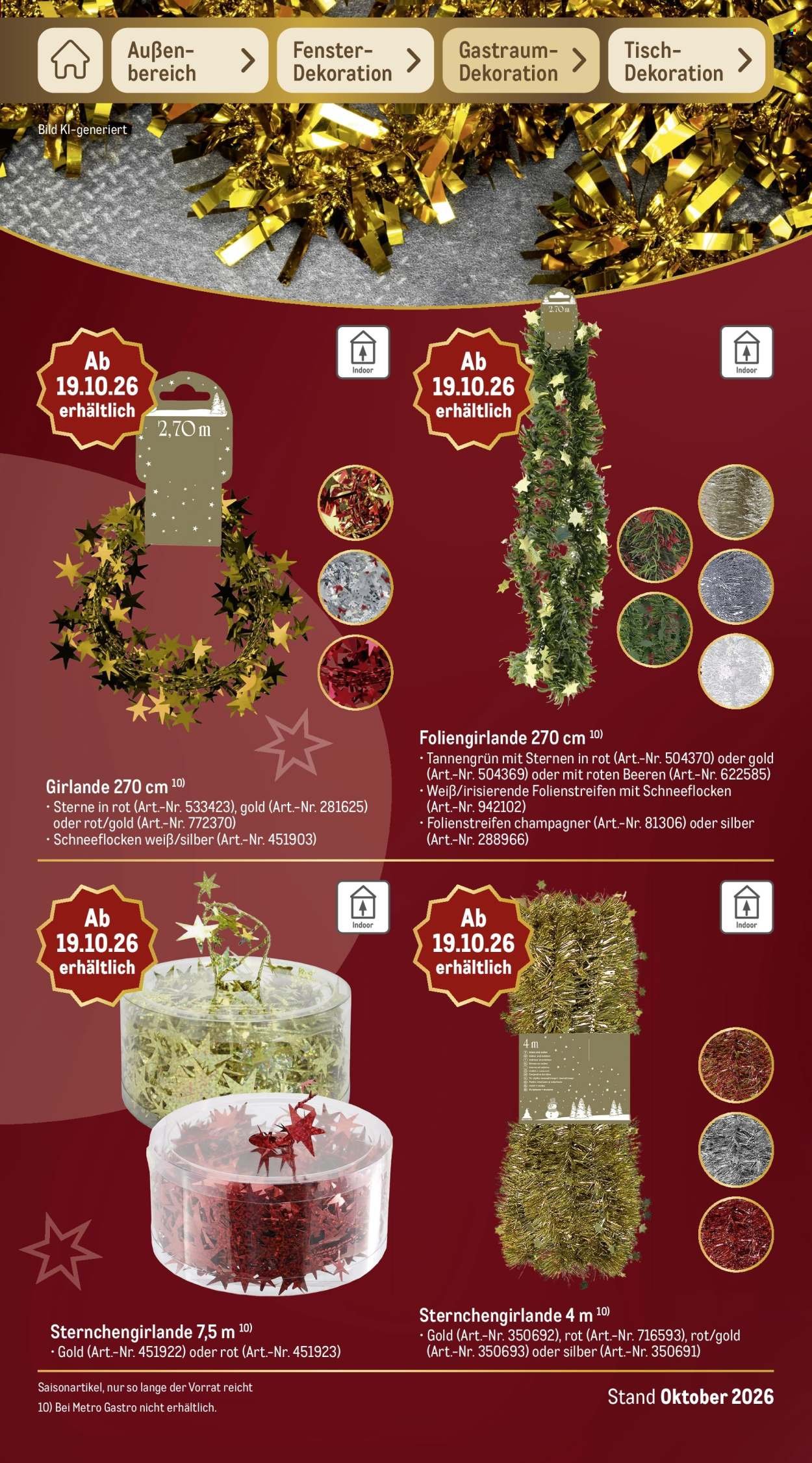 METRO Prospekt - Sortimentskatalog Weihnachten