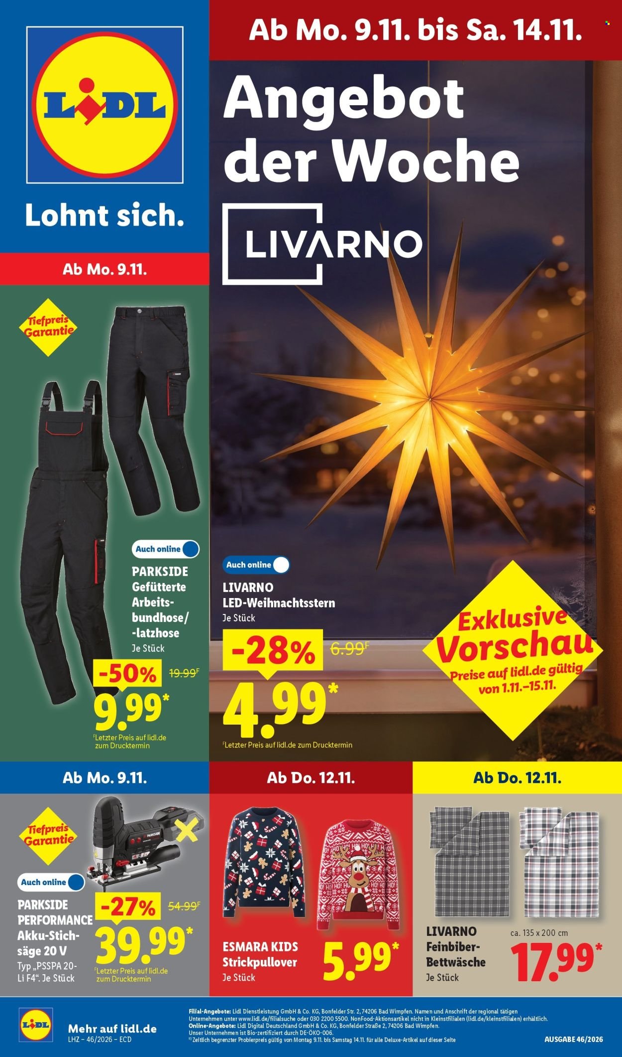 LIDL Prospekt - Ab Montag 9.11.2026