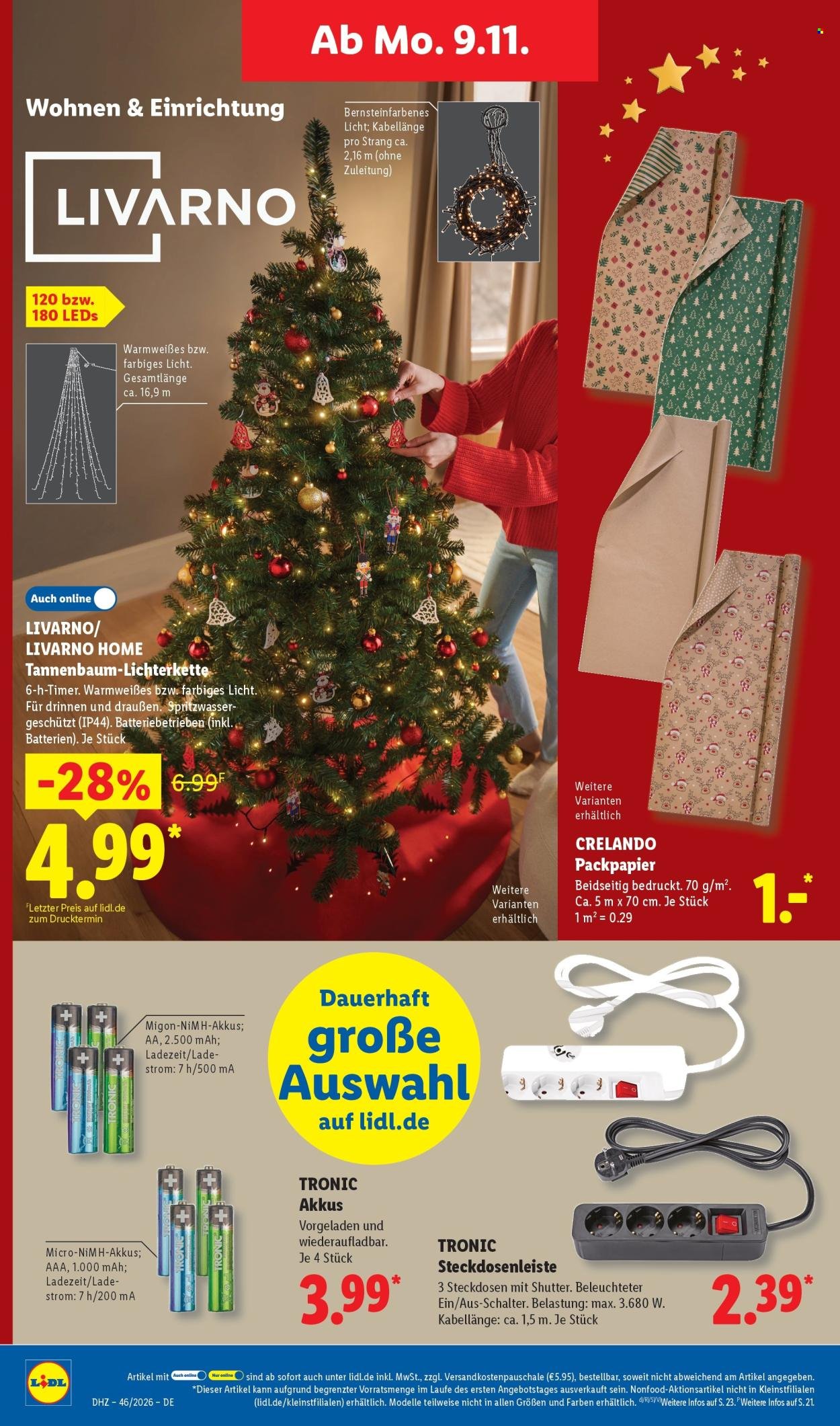 LIDL Prospekt - Ab Montag 9.11.2026
